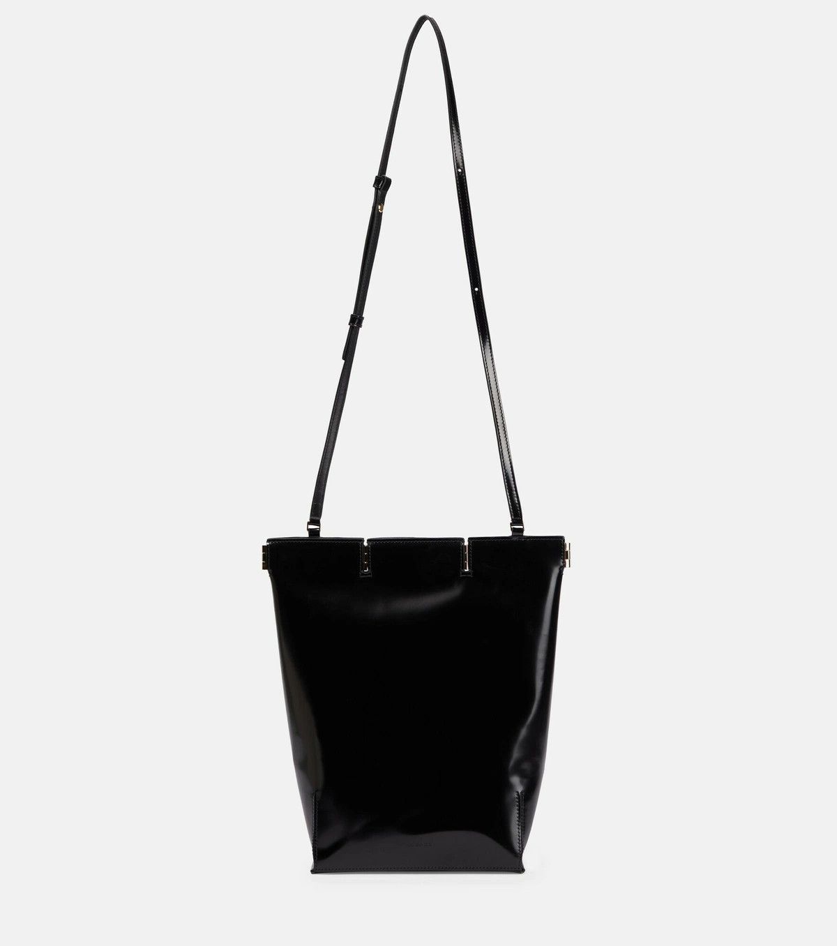 Peter Do o1tko10125 Size: OS / Hinged Leather Tote Bag in Black Size ONE SIZE - 1 Thumbnail