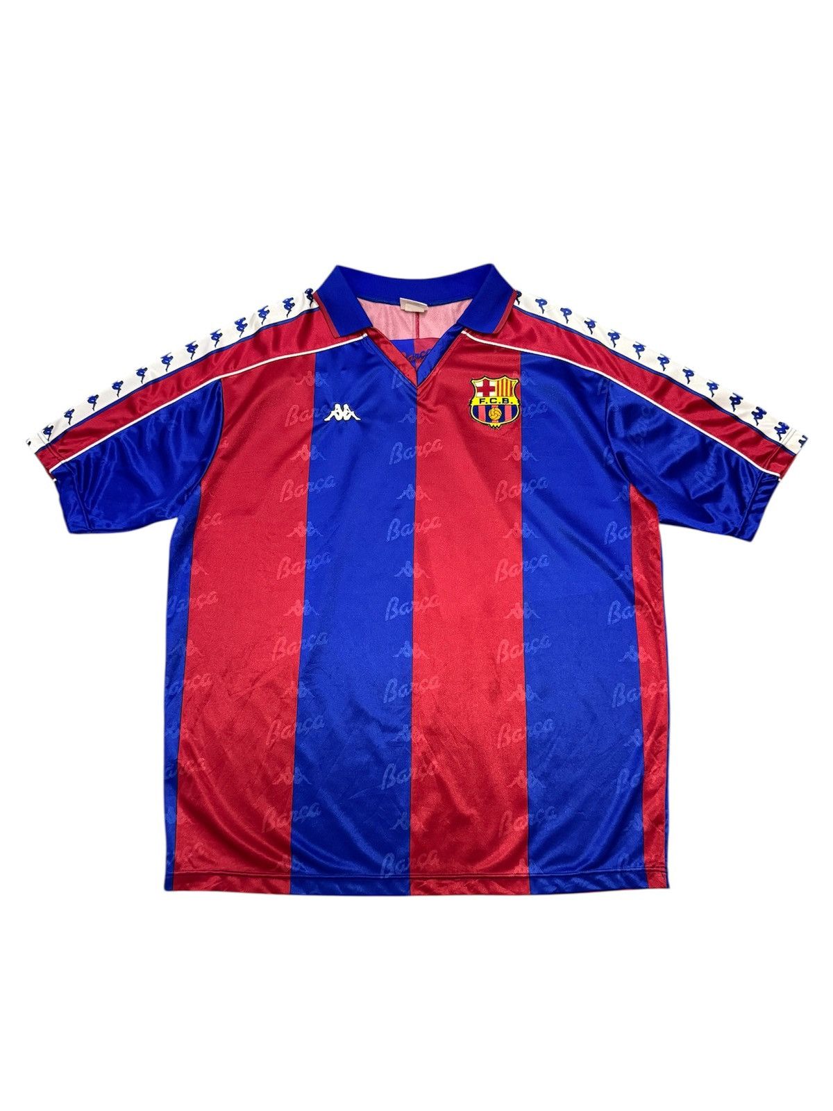 Kappa × Vintage Vintage 1992-95 Barcelona Home Jersey Shirt Size US XL / EU 56 / 4 - 1 Thumbnail