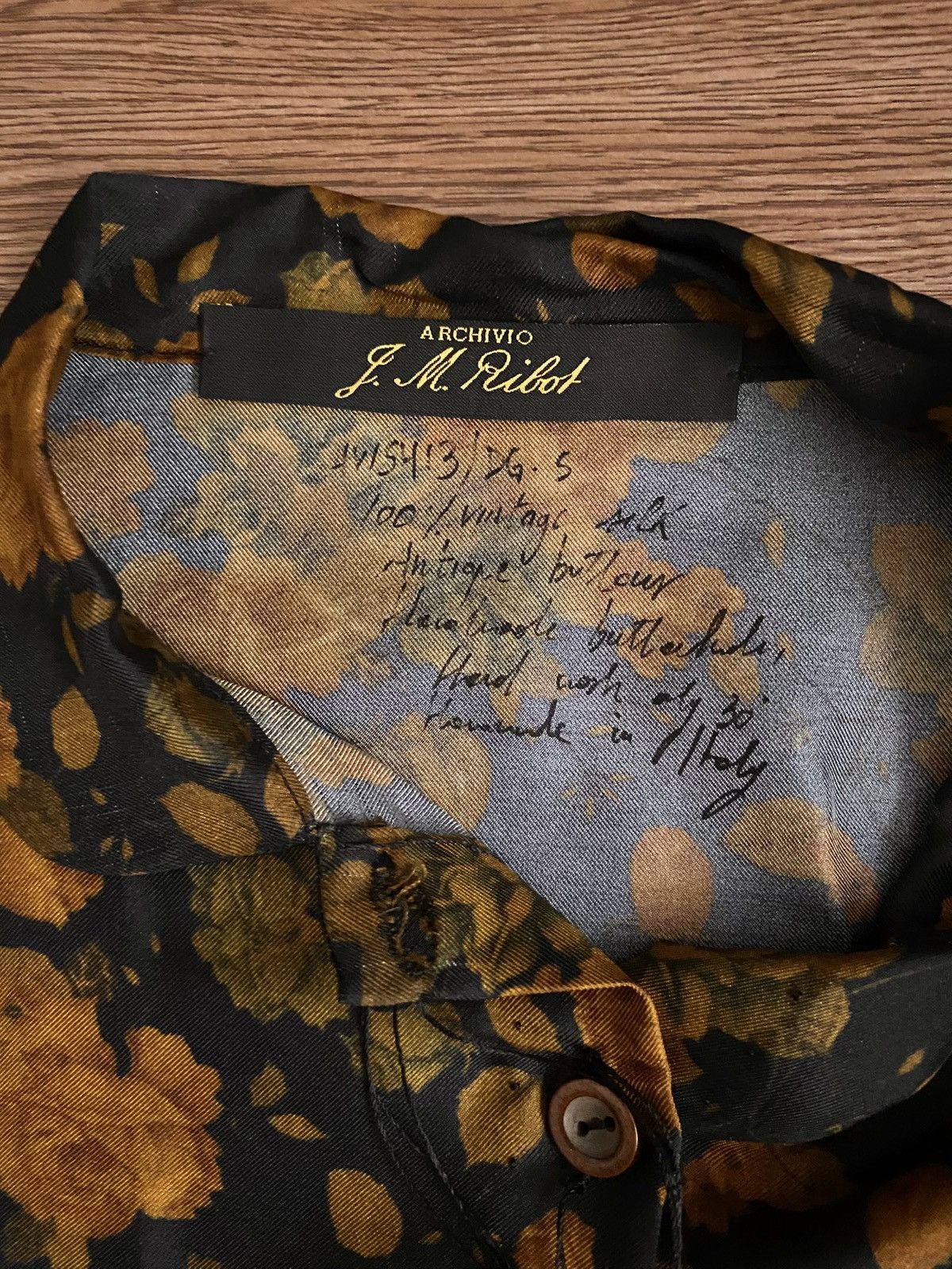 Archivio J.M. Ribot Archivio J.M. Ribot Antique Silk Floral Shirt Size US S / EU 44-46 / 1 - 3 Thumbnail