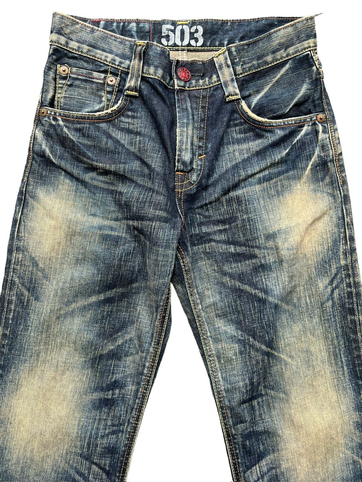 Edwin Vintage Edwin 503 Faded Distressed Rusty Denim Jeans 32x29 Size US 32 / EU 48 - 4 Thumbnail