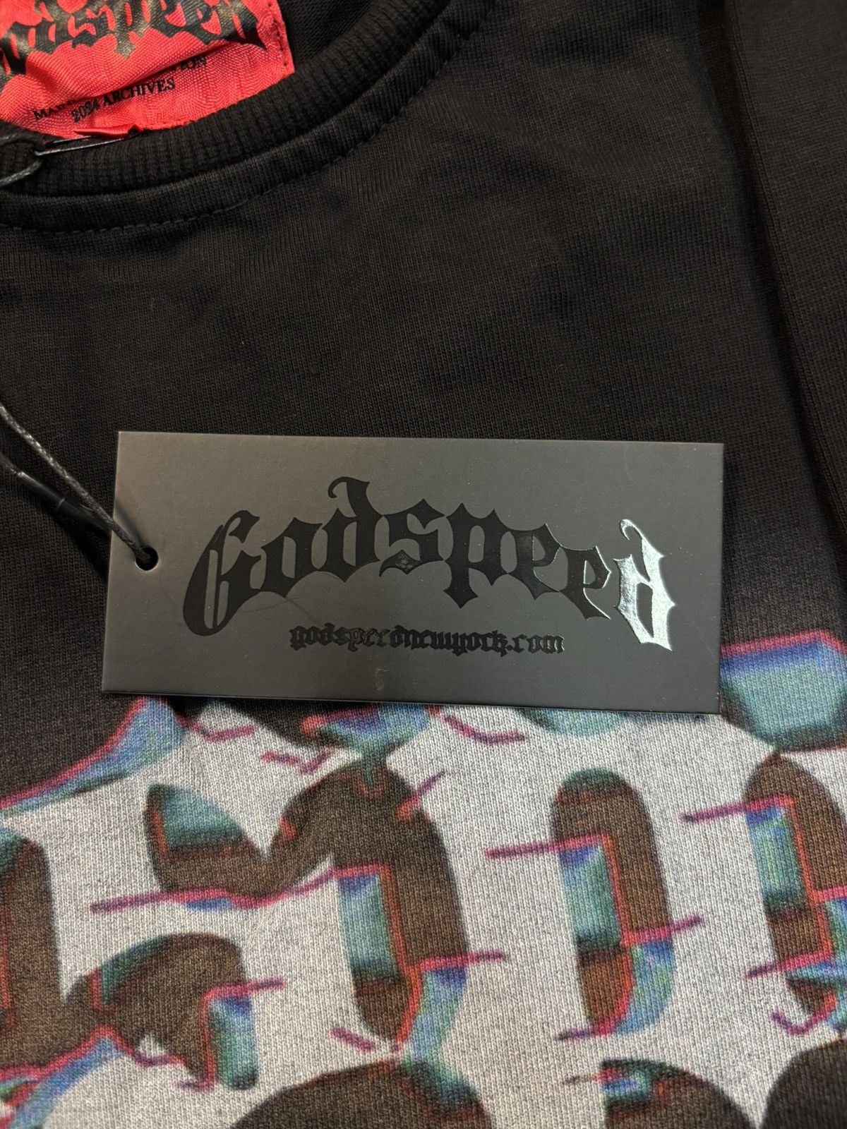 Godspeed Godspeed Glitchy Longsleeve, Black Size US M / EU 48-50 / 2 - 6 Thumbnail