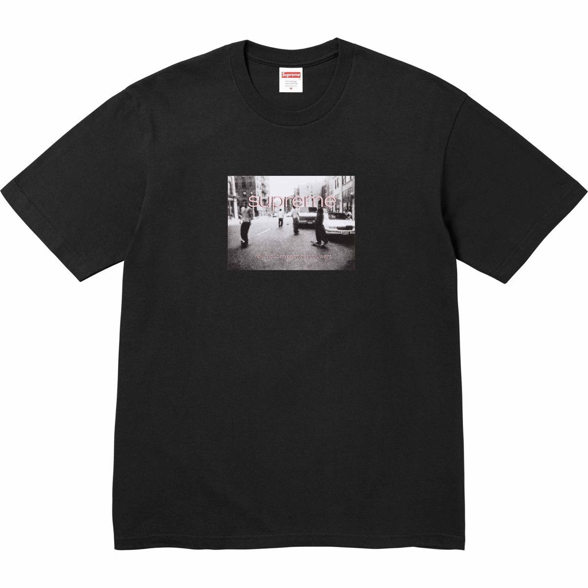 image of Supreme Crew 96 Clip Tee All Cotton T-Shirt In Black Ss24 Xl, Men's