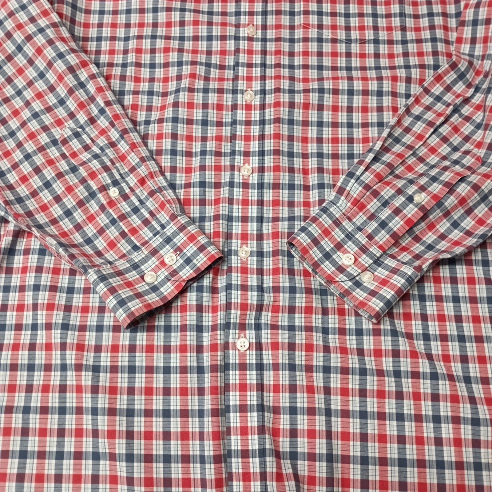 L.L. Bean LL Bean Men's Size LT Blue Red White Plaid Shirt Traditional Size US L / EU 52-54 / 3 - 2 Thumbnail