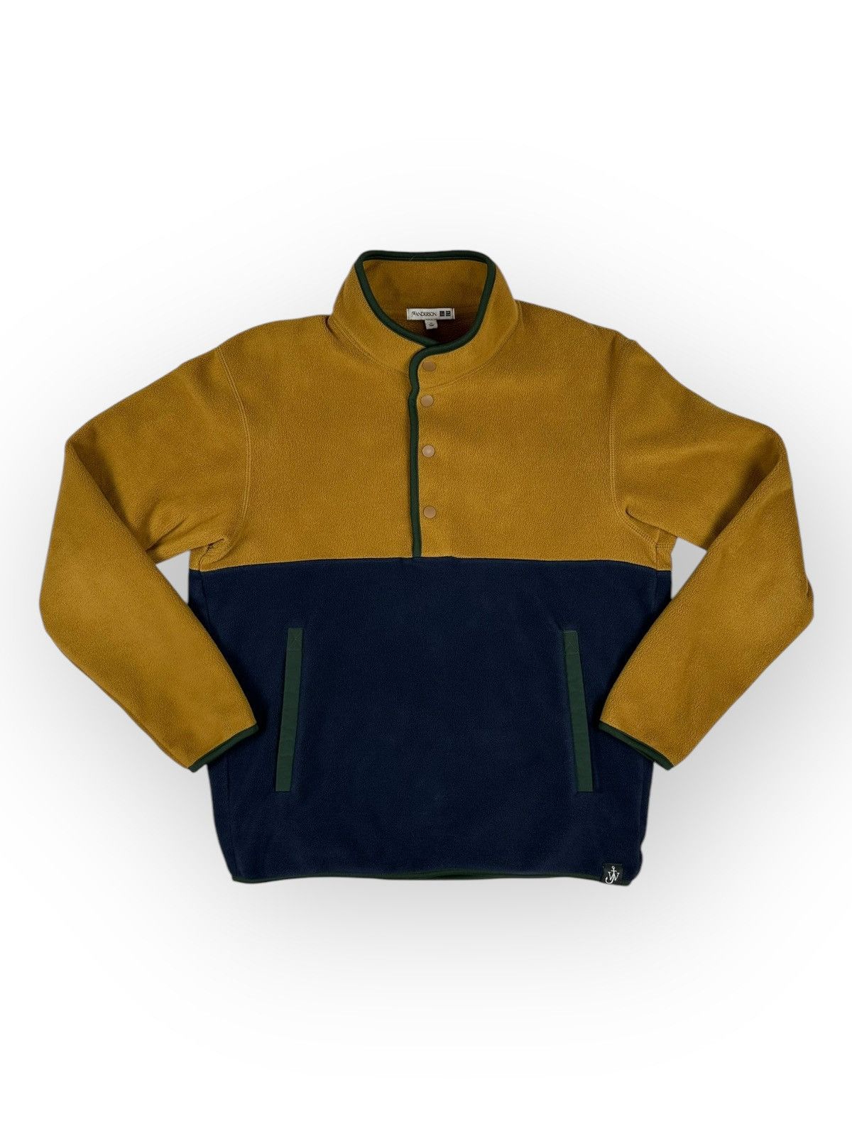 JW Anderson × Uniqlo UNIQLO JW Anderson Fleece Pullover Brown Navy Green M Size US M / EU 48-50 / 2 - 1 Thumbnail