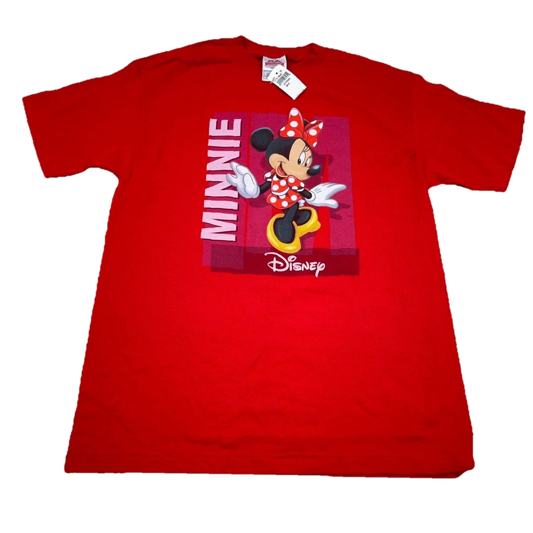 AAA VINTAGE Disney Shirt Women M Red Pink Tee Minnie Mouse Y2K 2000s Ladies Top Shirt Size M / US 6-8 / IT 42-44 - 2 Thumbnail