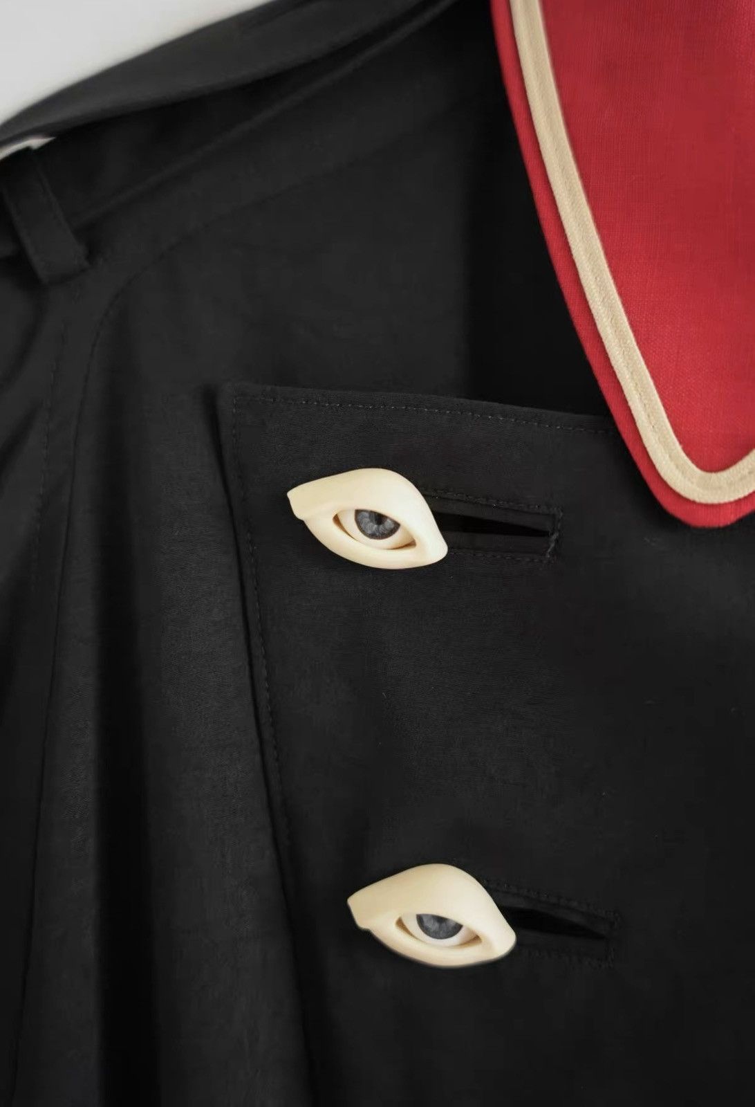 Yohji Yamamoto Yohji Yamamoto 21SS Eyeball Red Collar Napoleon Coat J4 Size US S / EU 44-46 / 1 - 6 Thumbnail