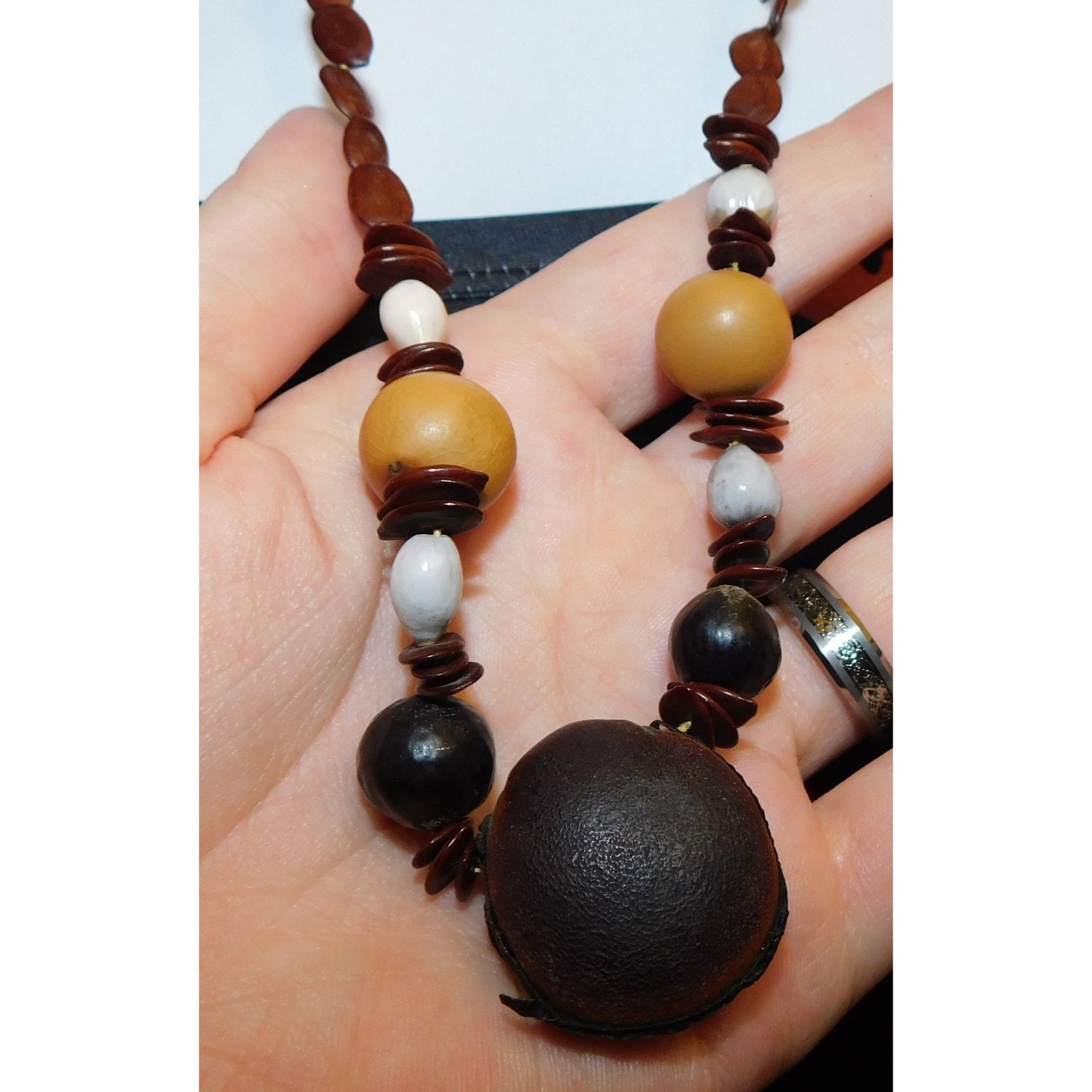 Other Handmade Nature Inspired Assorted Seed Necklace Size ONE SIZE - 2 Thumbnail
