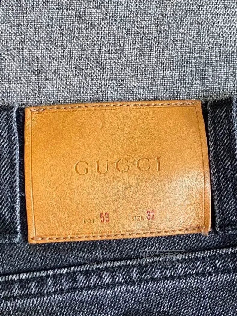 Gucci Gucci LA embroidered back graffiti logo jeans Size US 32 / EU 48 - 6 Thumbnail