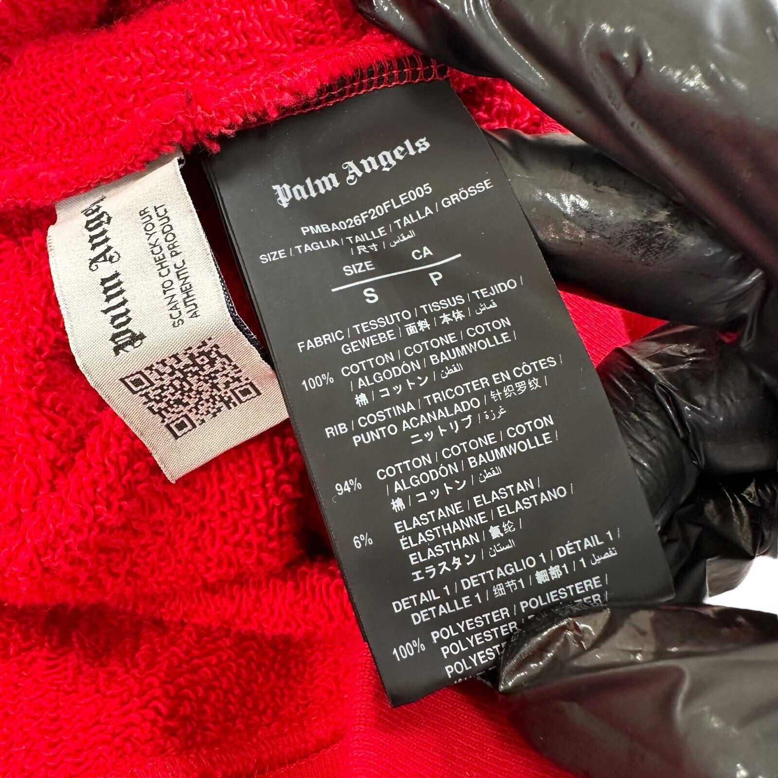 Palm Angels Palm Angels Size S Sweatshirt Red Embroidered Caligraphy Size US S / EU 44-46 / 1 - 4 Thumbnail