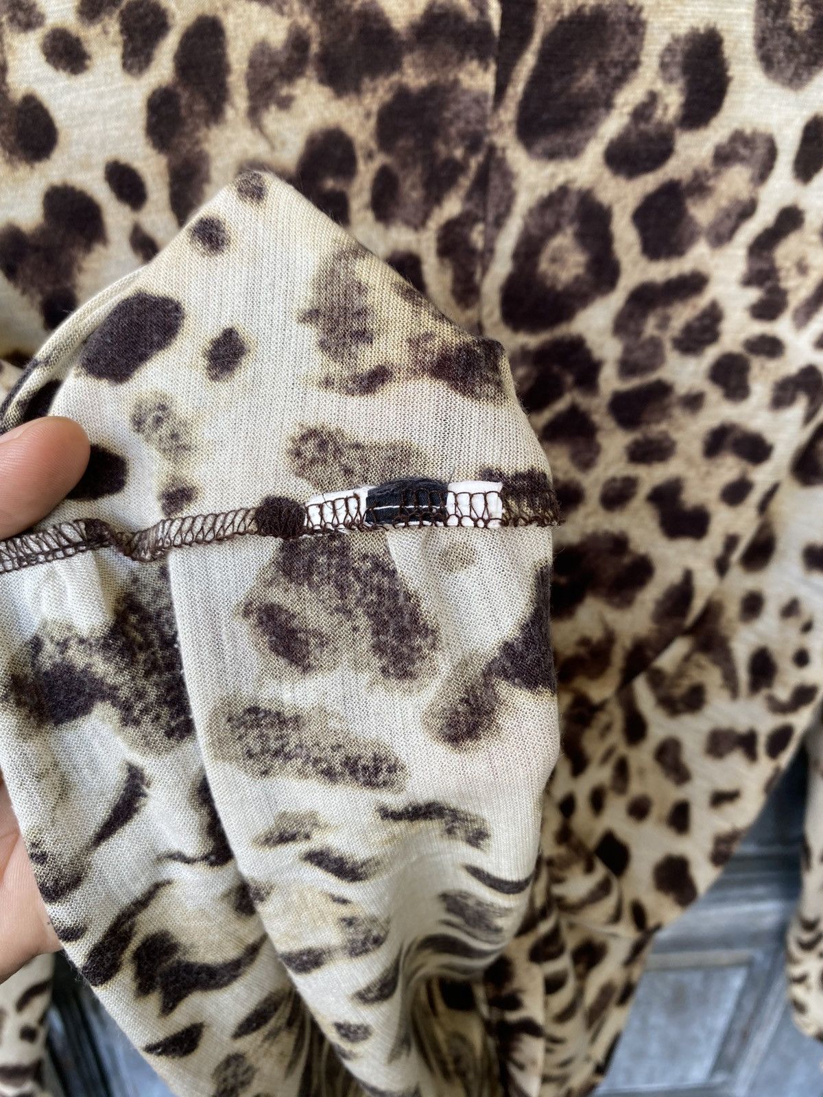 Vintage Vintage Boho Chic Ruffle Leopard Pussy Bow Blouse Japanese Size M / US 6-8 / IT 42-44 - 16 Thumbnail