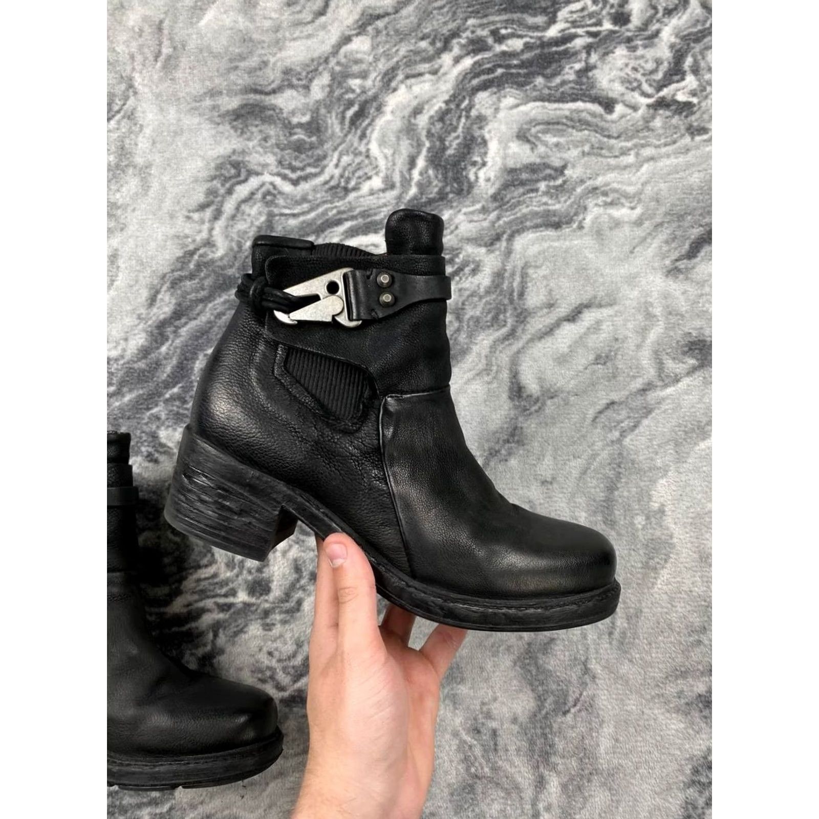 A.S.98 A.S.98 Airstep Women Boot Black Leather With Heels Size 39 Size US 8 / IT 38 - 7 Thumbnail