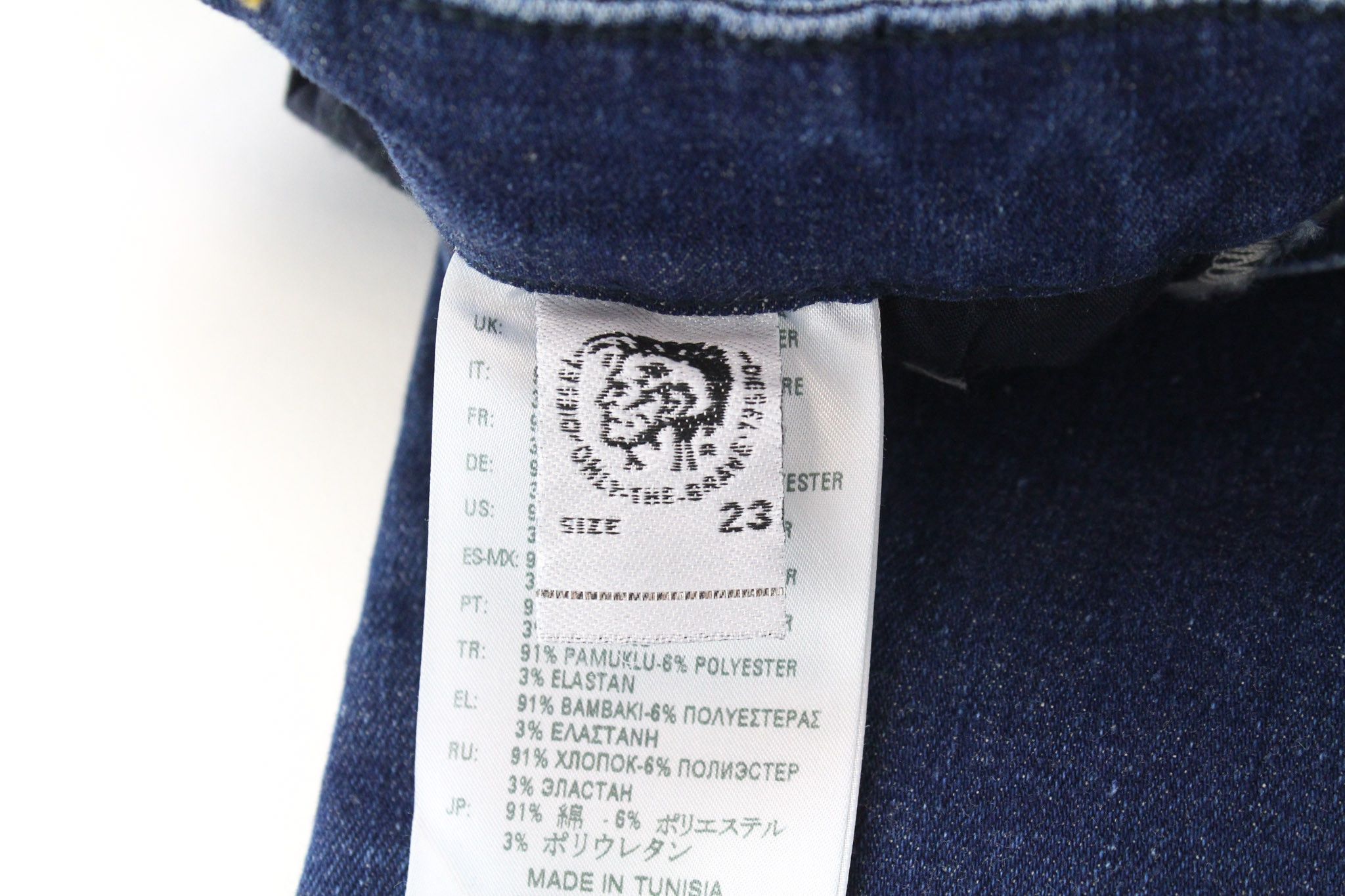 Diesel SLANDY 082AA W23/L30 Girls Blue Stretch Jeans 70226 Size 23" - 7 Thumbnail