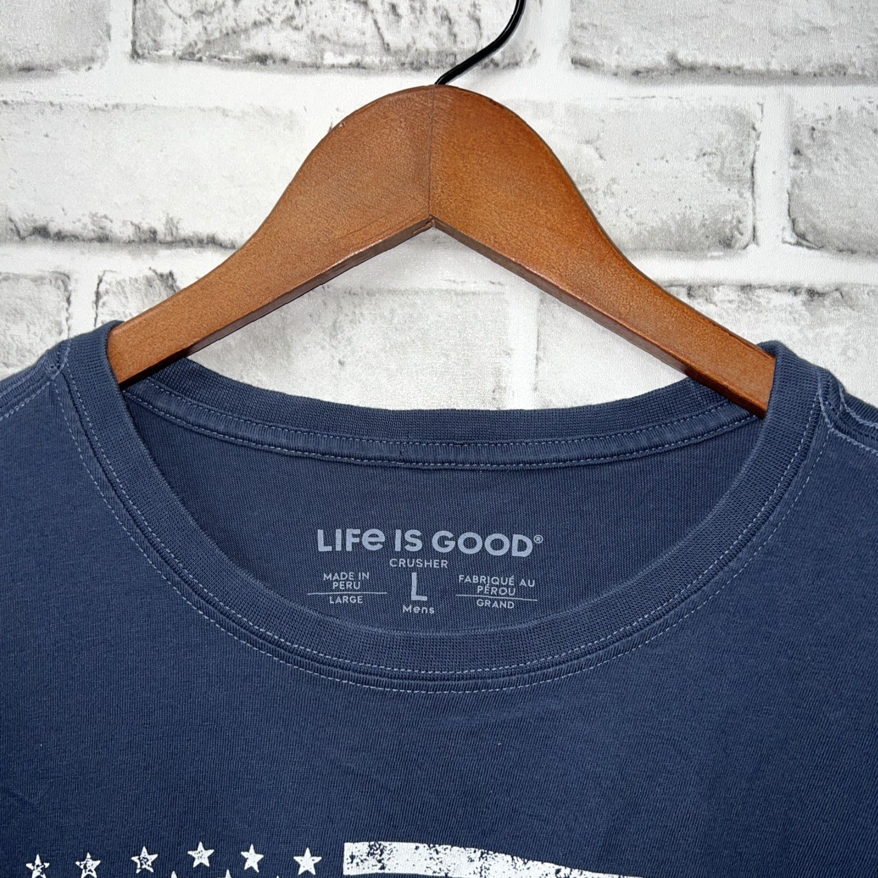 Life is Good Life is Good Crusher T-Shirt Mens Size L Blue Shirt Mens L Size US L / EU 52-54 / 3 - 3 Thumbnail