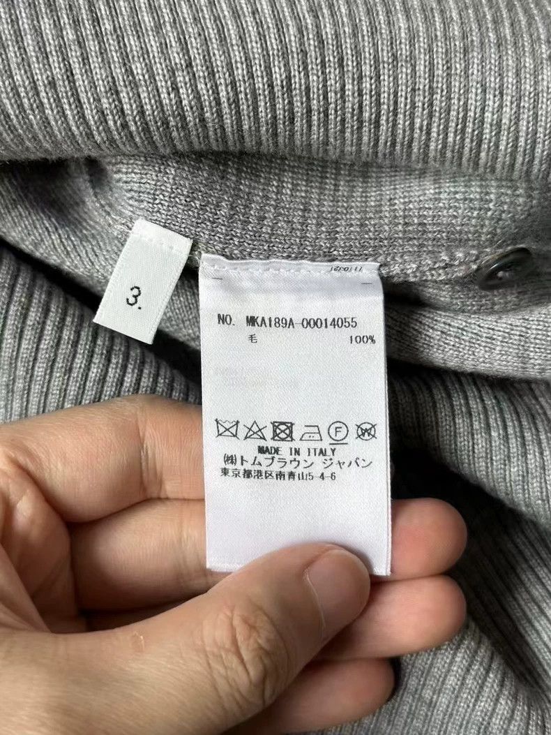 Thom Browne Thom Browne Grey sweater Size US L / EU 52-54 / 3 - 4 Thumbnail