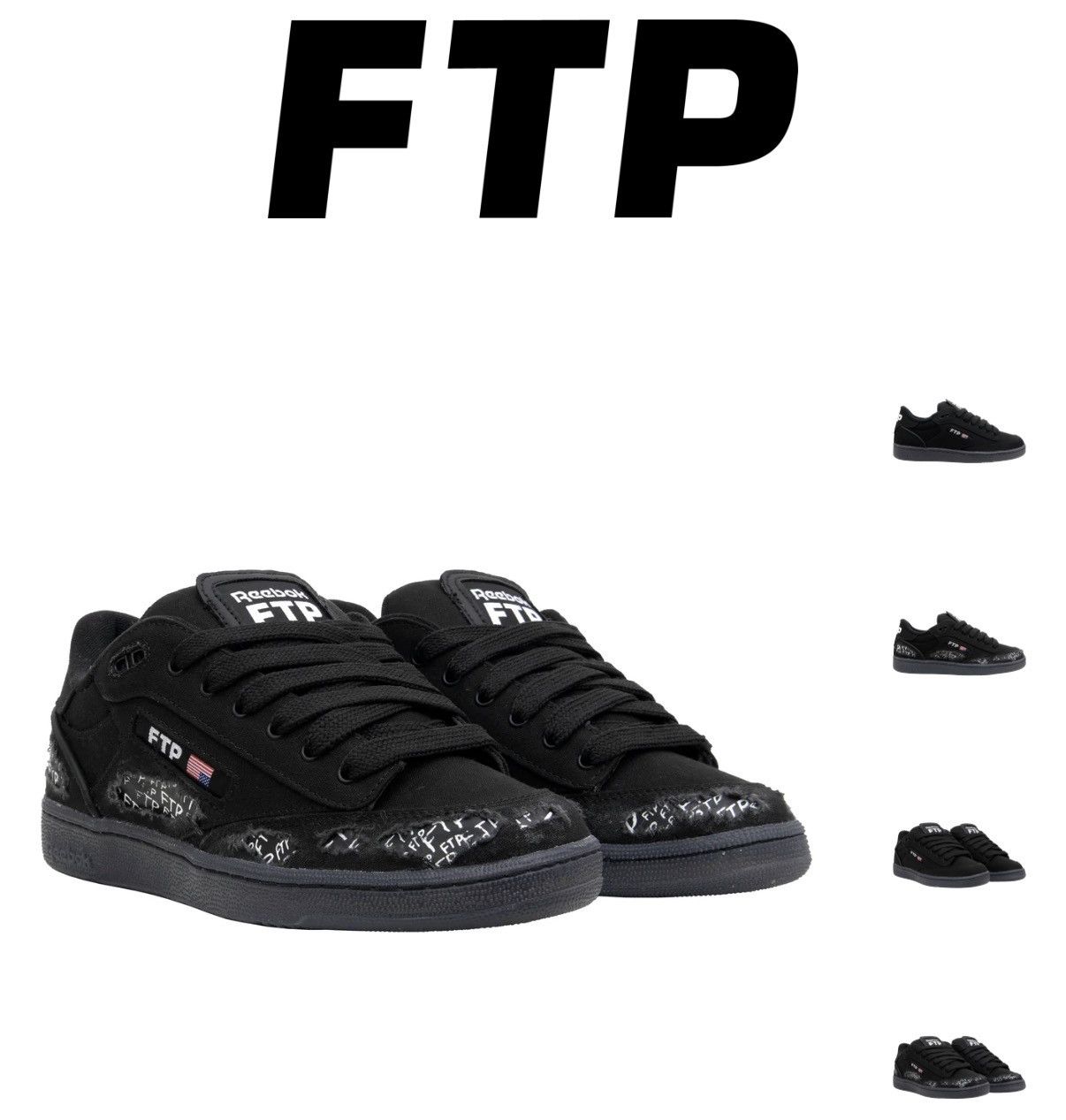 Fuck The Population FTP x Reebok Club C Bulc Size US 8.5 / EU 41-42 - 12 Thumbnail