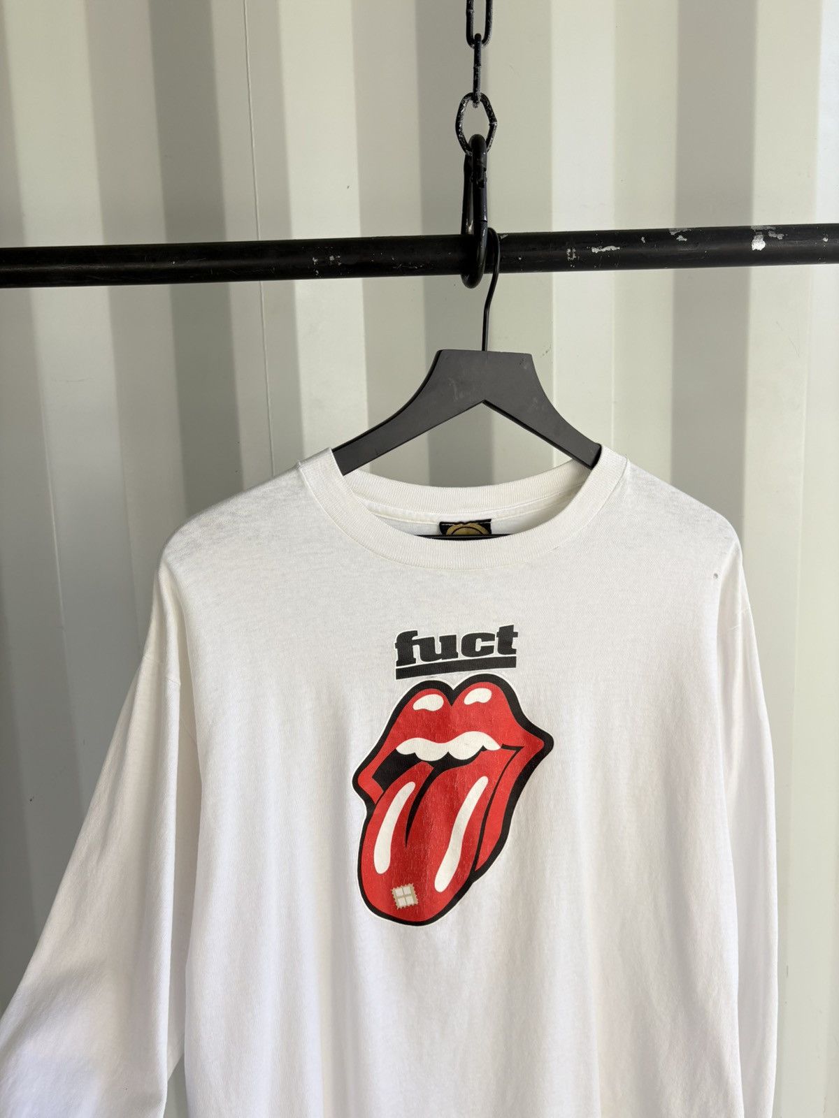 Vintage Thrashed Fuct Rolling Stones Distressed Faded Shirt Grunge Size US XL / EU 56 / 4 - 2 Thumbnail