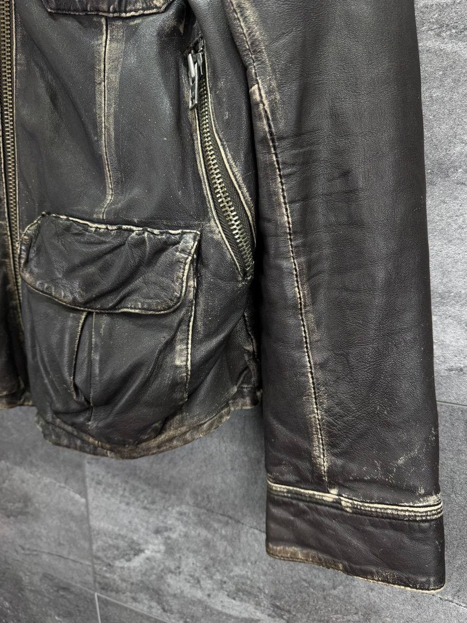 Superdry Crazy True Cycle Rider Baker Superdry Brad Leather Jacket Size US M / EU 48-50 / 2 - 7 Thumbnail