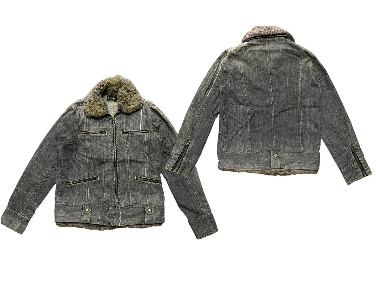 If Six Was Nine × In The Attic × Japanese Brand 2000s L.G.B STYLE DENIM BLEACH JACKET RARE DESIGN Size US M / EU 48-50 / 2 - 1 Thumbnail