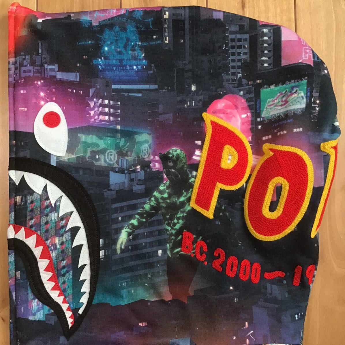 Bape BAPE NEON TOKYO Shark full zip hoodie a bathing ape Size US XL / EU 56 / 4 - 5 Thumbnail