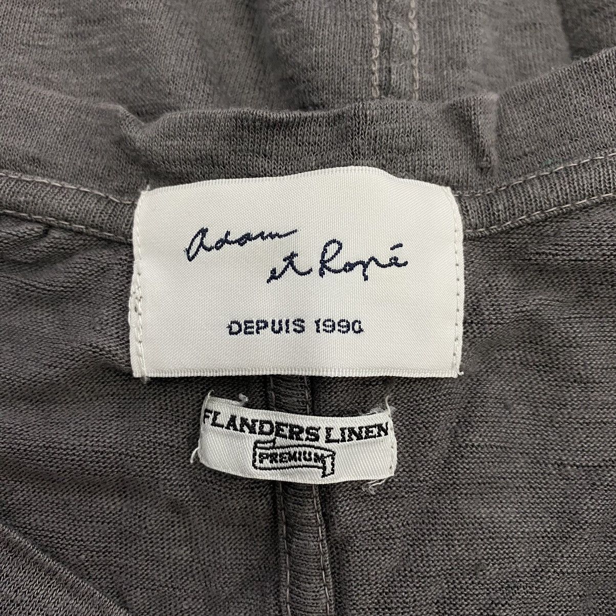 ADAM ET ROPE ADAM ET ROPE Flanders Linen Japan V-neck Style Plain Grey Size US M / EU 48-50 / 2 - 4 Thumbnail