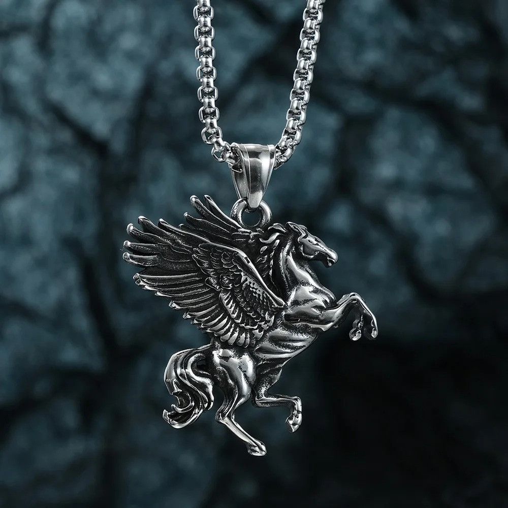 Other Vintage Greek Unicorn Pendant Necklace Size ONE SIZE - 1 Thumbnail