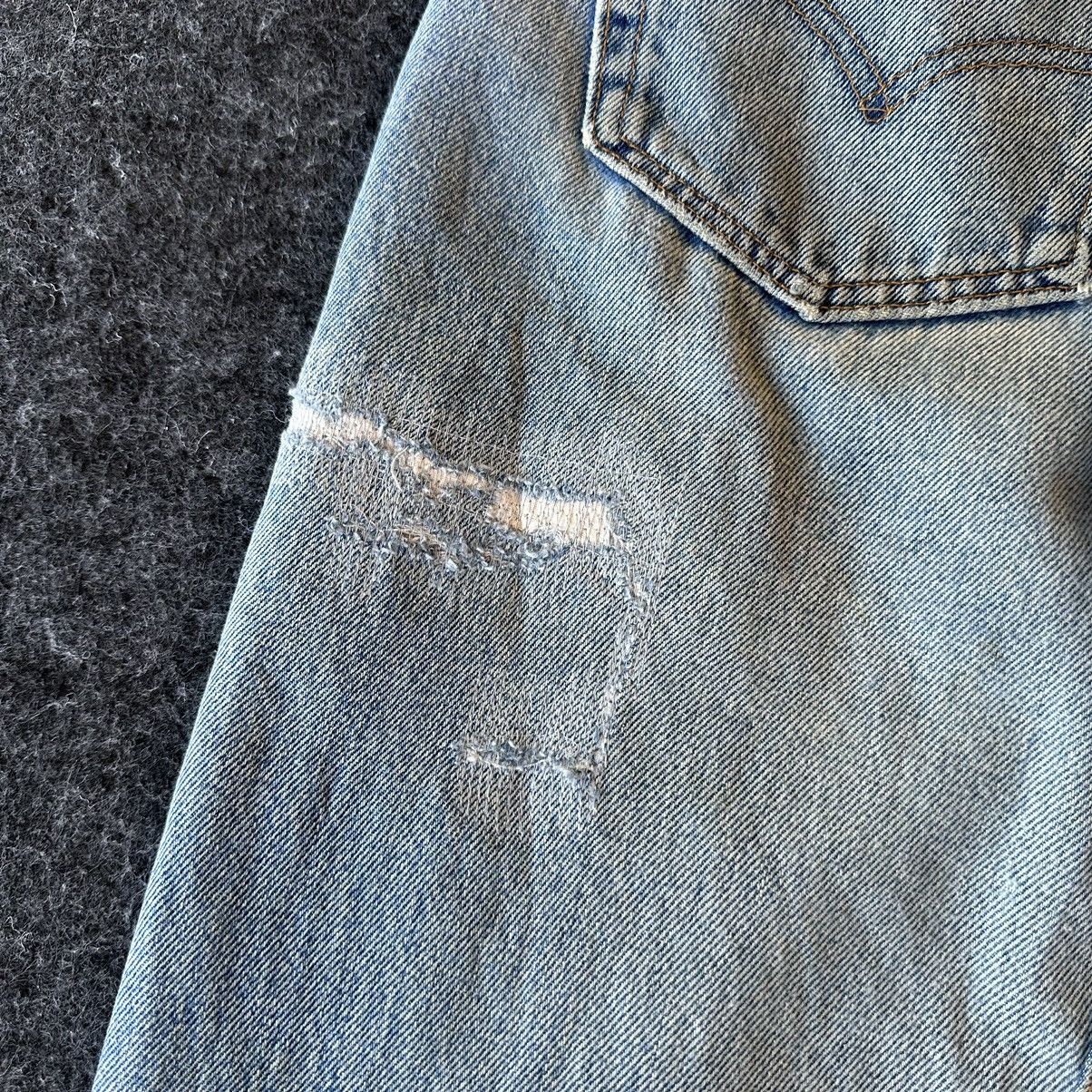 Levi's Vtg 90s Levis 501 Made in Usa Denim 29x35 D569 Size US 29 - 9 Thumbnail