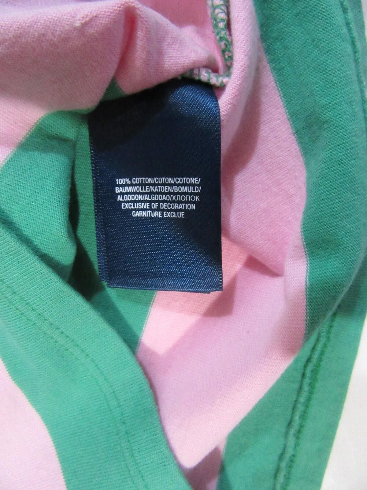 Polo Ralph Lauren Polo Ralph Lauren Baby Girls Shirt Pink Green Striped 18M Size US XXS / EU 40 - 4 Thumbnail
