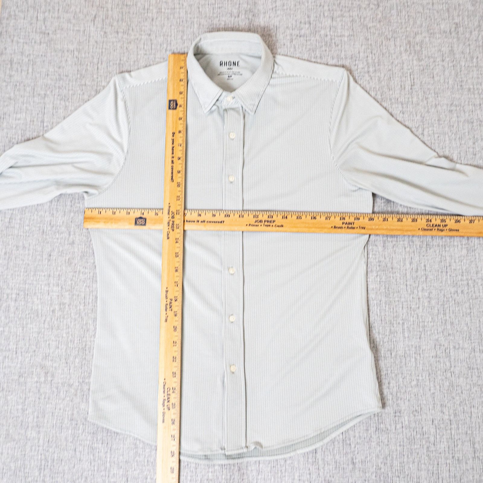 Rhone Rhone Commuter Shirt Button up Gray white striped stretch Size US S / EU 44-46 / 1 - 7 Thumbnail