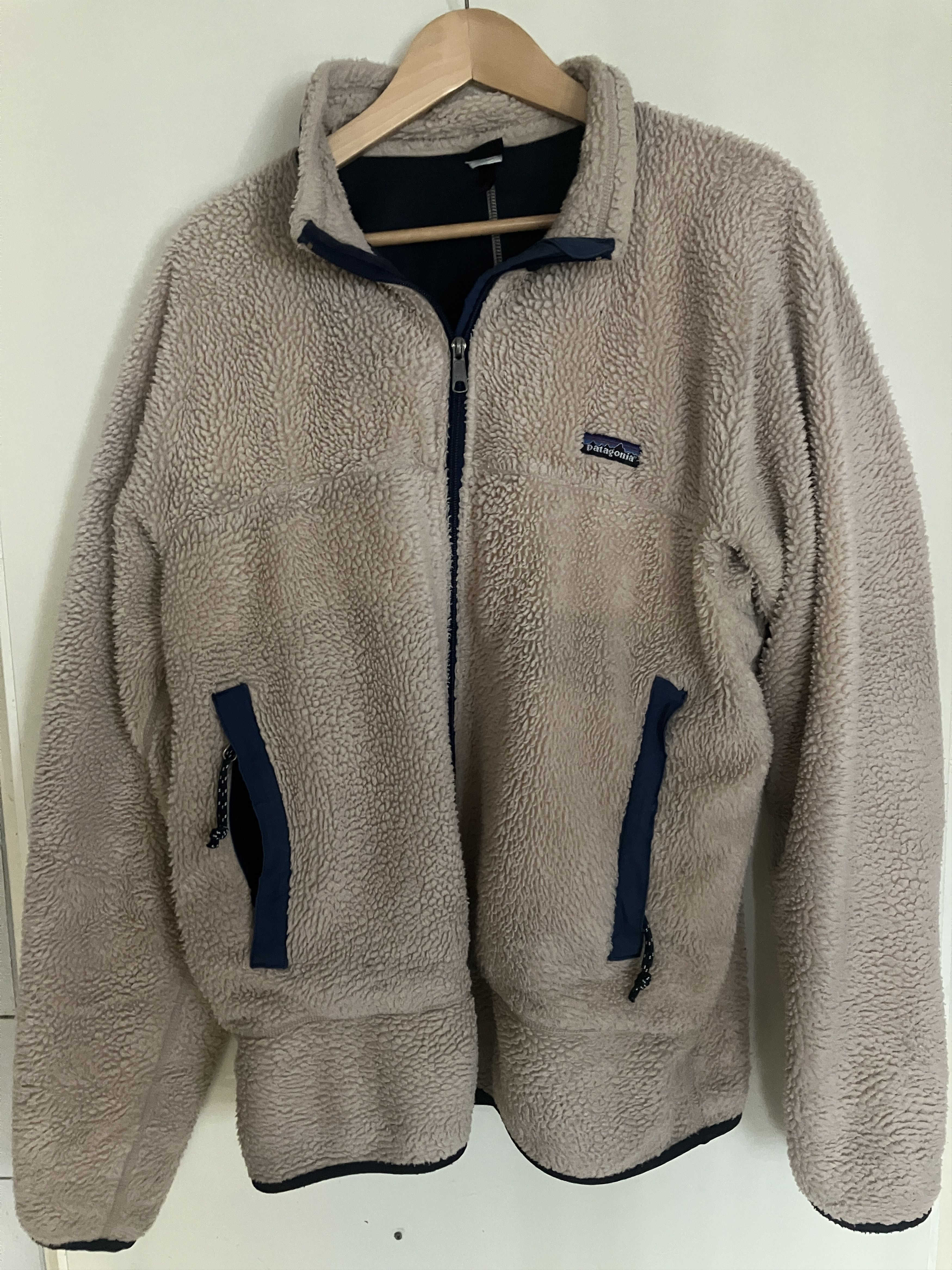 image of Patagonia Vintage 96 Retro X Fleece Jacket Oatmeal, Men's (Size XL)