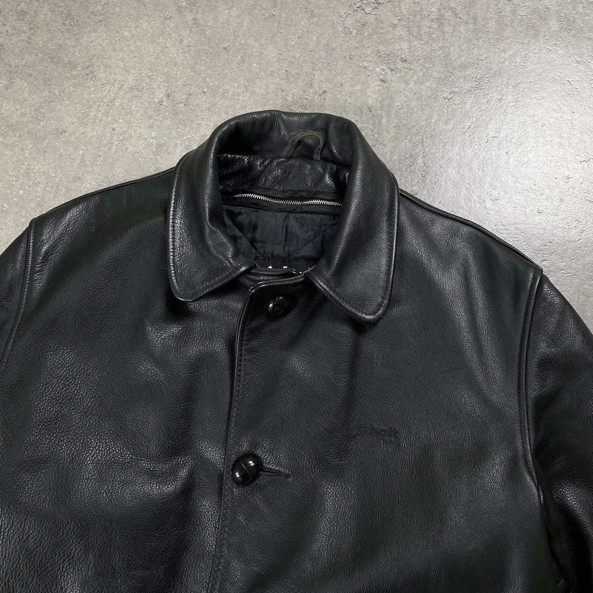 Schott Schott NYC Leather Coat USA Vintage Jacket Size US M / EU 48-50 / 2 - 5 Thumbnail