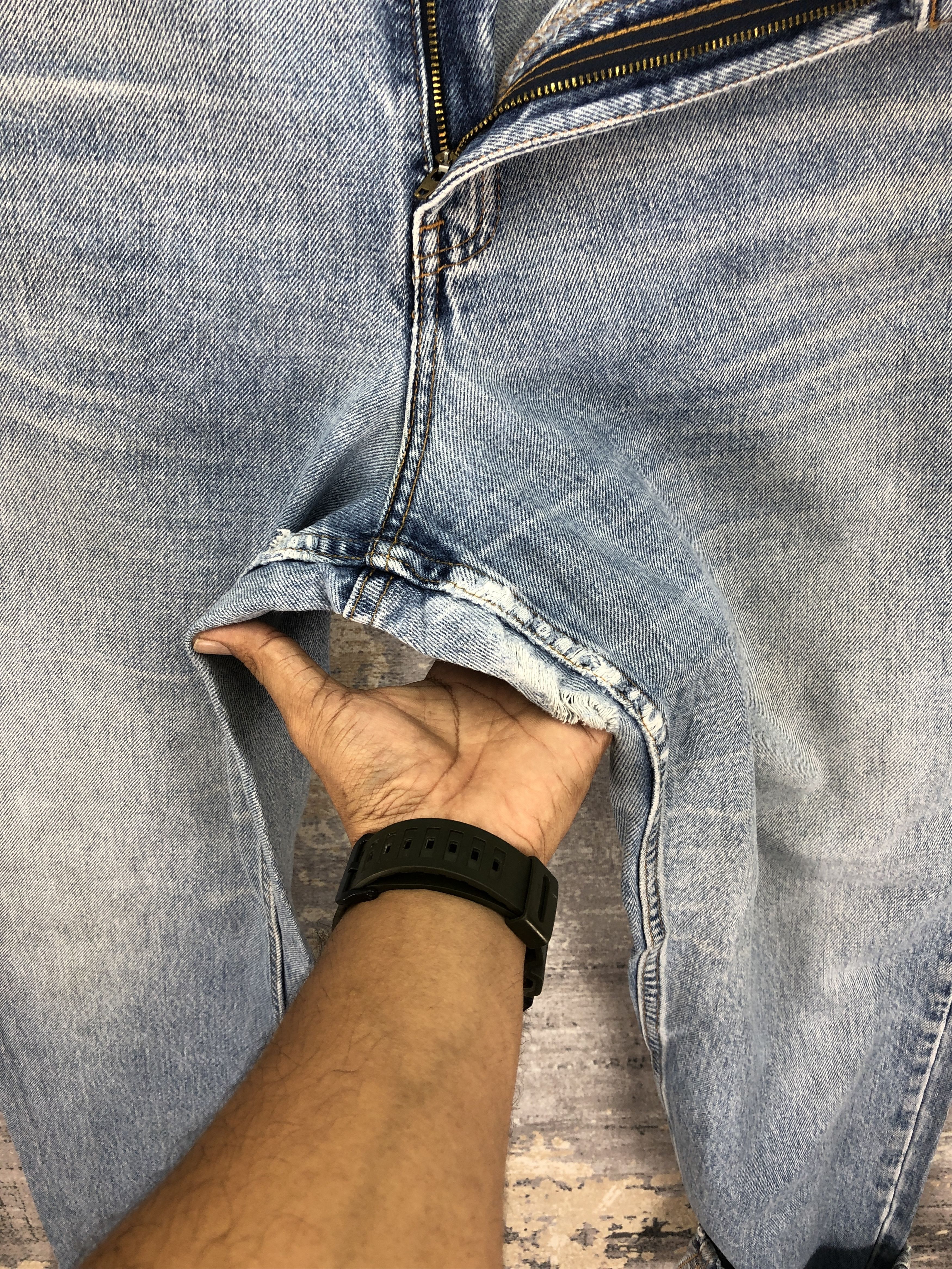 Levi's Vintage 90s Levis Sun Faded Jeans Levi's Light Wash Denim Size US 34 / EU 50 - 10 Thumbnail