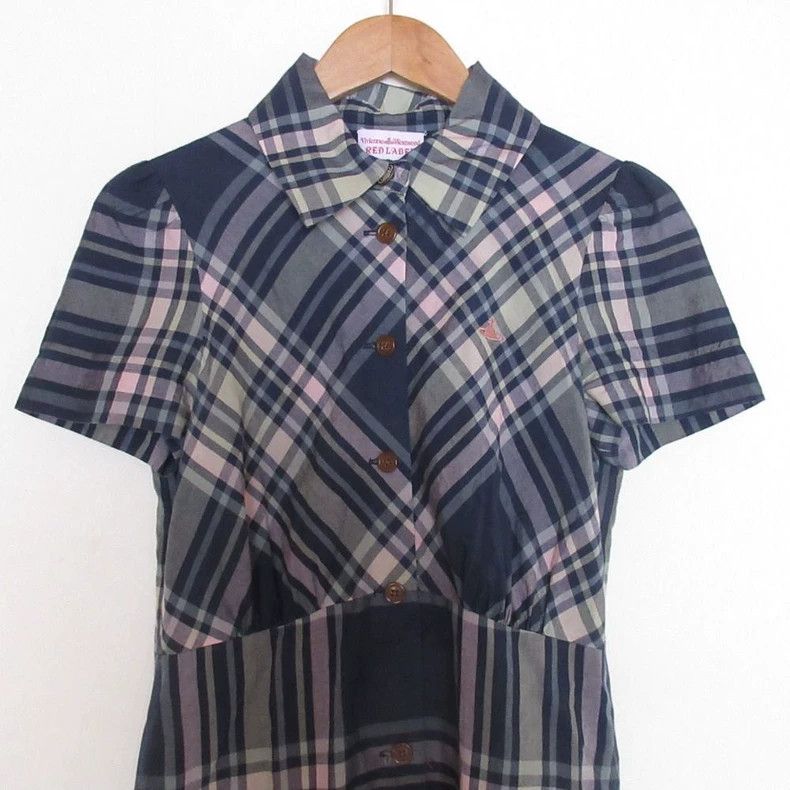 Vivienne Westwood Vivienne Westwood Saturn embroidered plaid dress Size M / US 6-8 / IT 42-44 - 5 Thumbnail