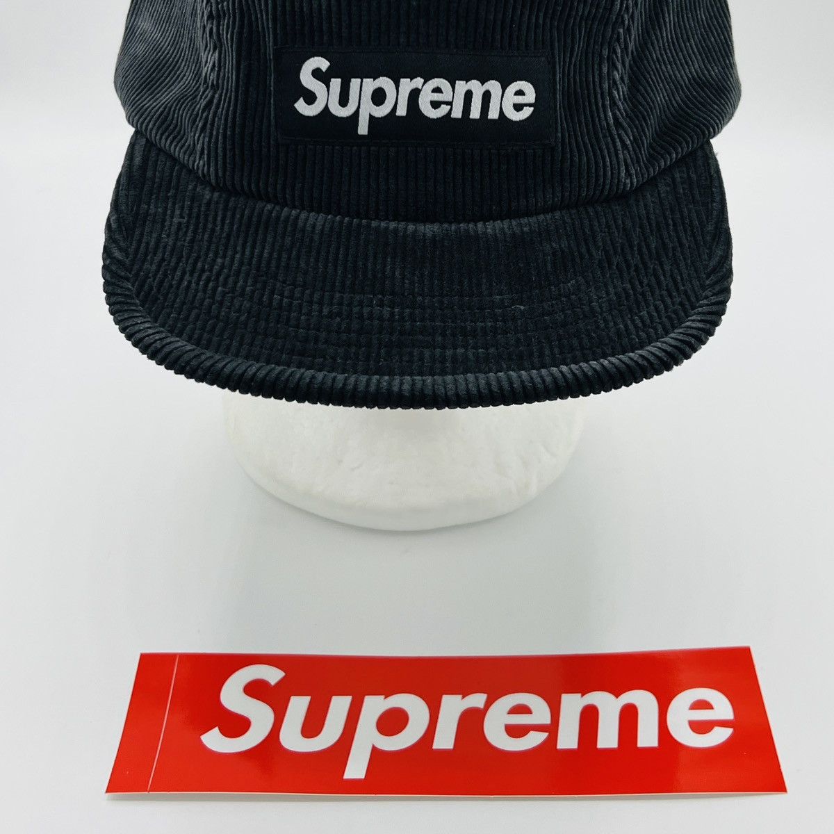 Supreme SUPREME Black Corduroy Dad / Camp Hat - Adjustable Size ONE SIZE - 8 Thumbnail