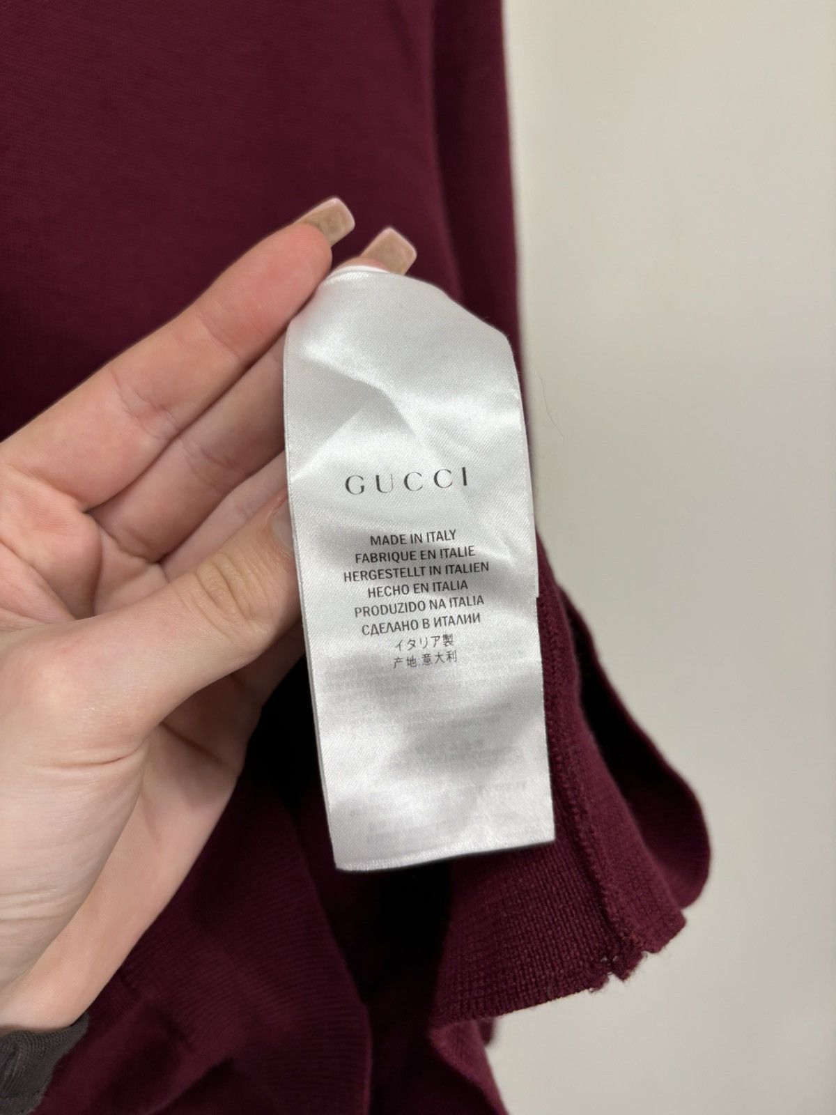 Gucci Gucci Burgundy Wool Cashmere Sweater Size US S / EU 44-46 / 1 - 7 Thumbnail