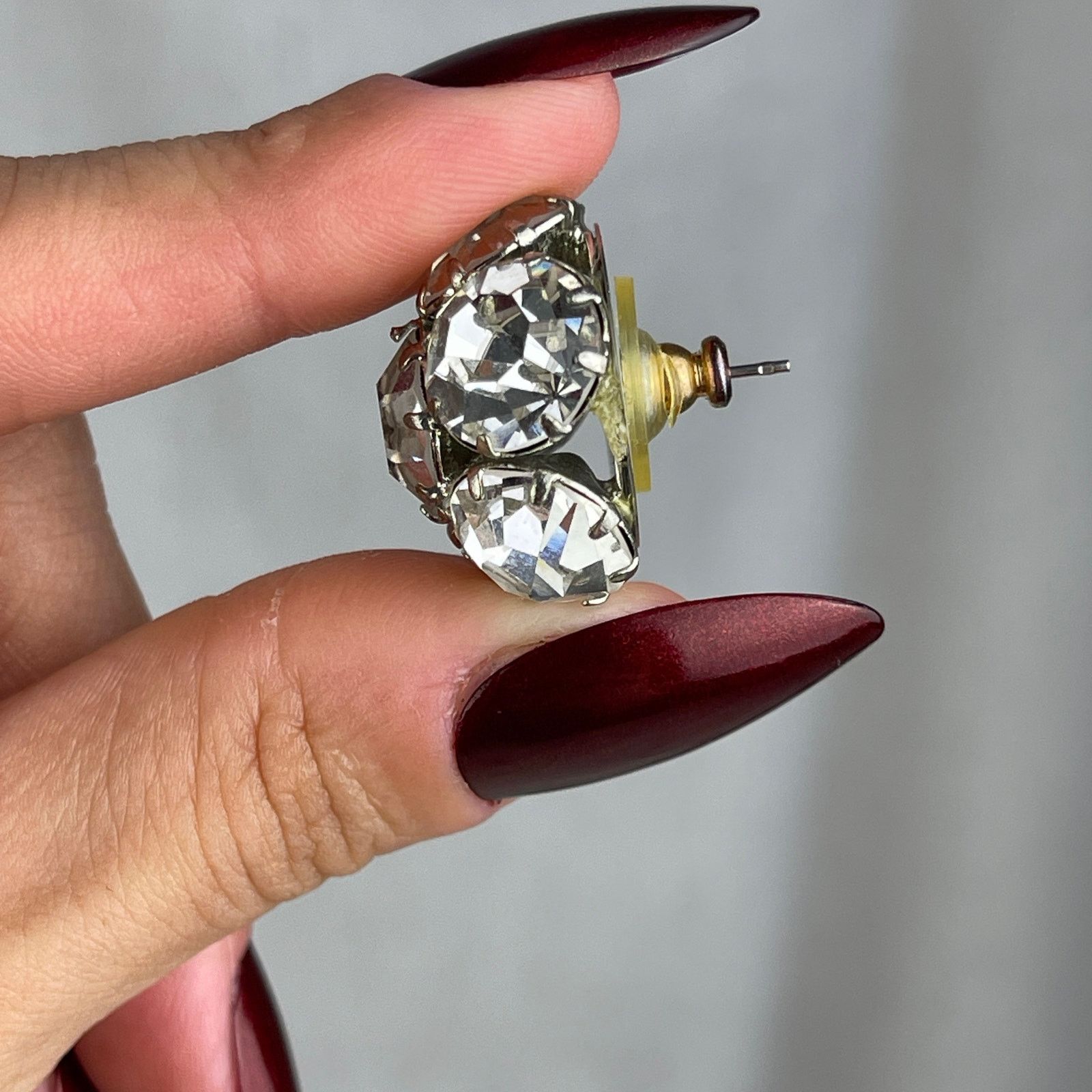 Vintage VTG 80’s CC Courtenay Crystal Star Ball Earrings Rhinestone Size ONE SIZE - 20 Thumbnail