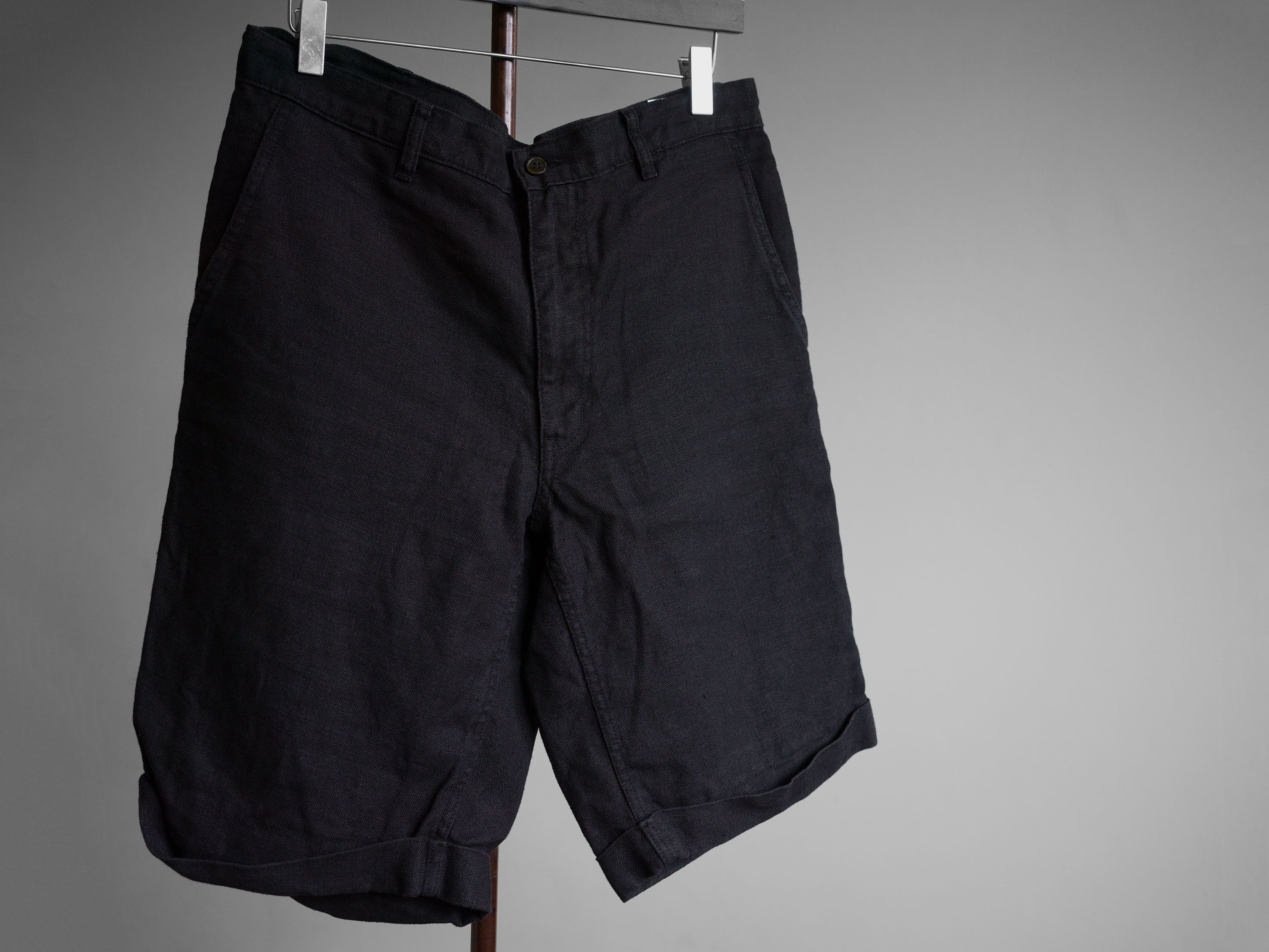 Comme des Garcons Homme Plus SS2013 COMME des GARÇONS HOMME PLUS LINEN SHORTS Size US 32 / EU 48 - 1 Thumbnail