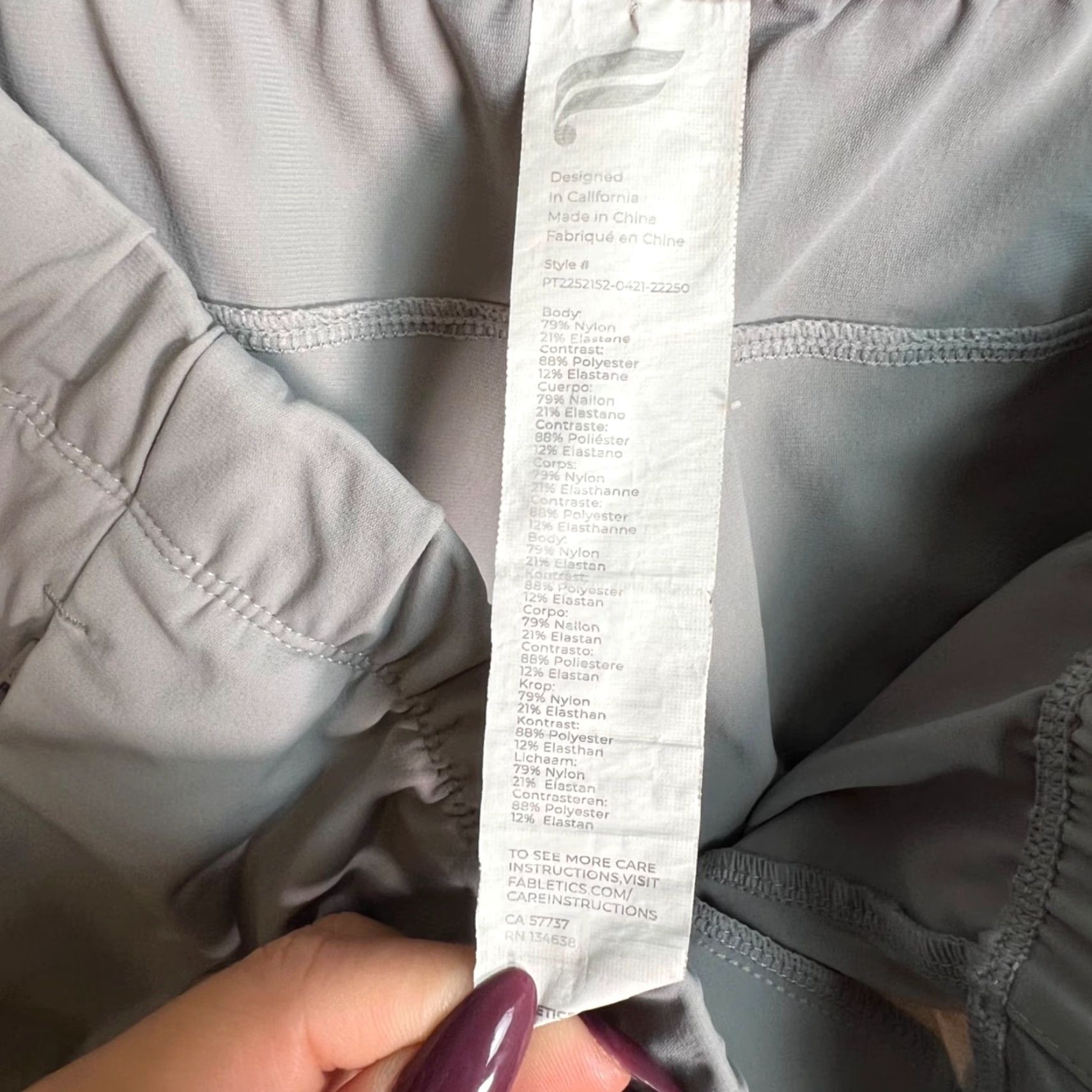 Fabletics Fabletics Mens Jogger Pants Athletic Tapered Leg Drawstring Size L Gray Polyester Elastane Activewear 32 in Inseam 25 in Size US 33 - 3 Thumbnail