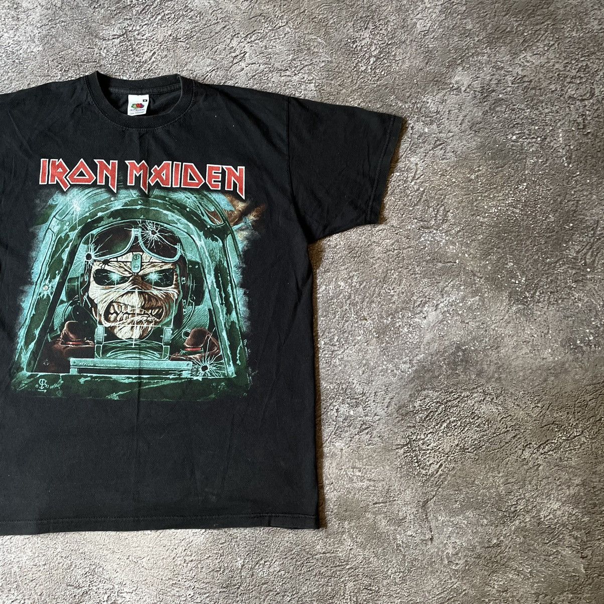 Vintage Vintage 90s Iron Maiden Band Tee Graphic Punk Grunge Slim M Size US M / EU 48-50 / 2 - 2 Thumbnail