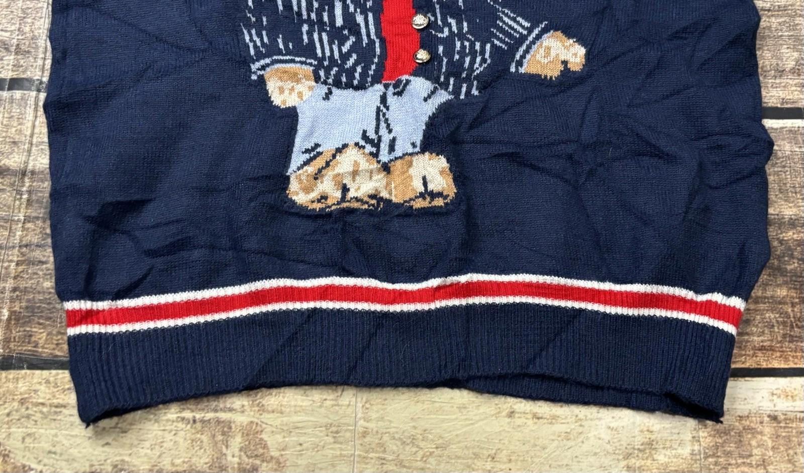 Cyderhouse Cider Sweater Womens 2XL Bear Buttons Pullover Navy Size XXL / US 16-18 / IT 52-54 - 6 Thumbnail