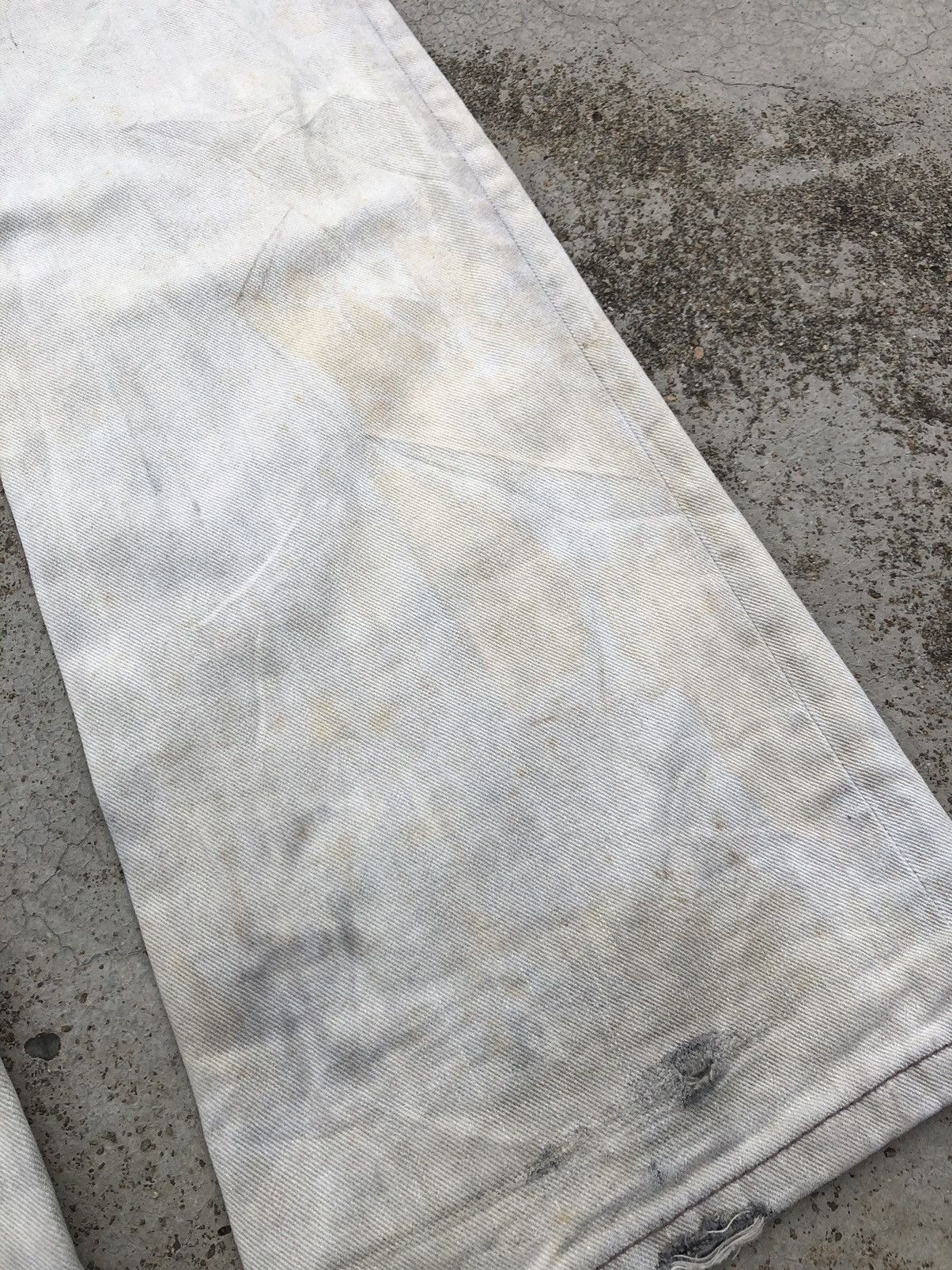 Tete Homme FLARED DIRTY YELLOWISH JEANS BY TETE HOMME Size US 34 / EU 50 - 12 Thumbnail