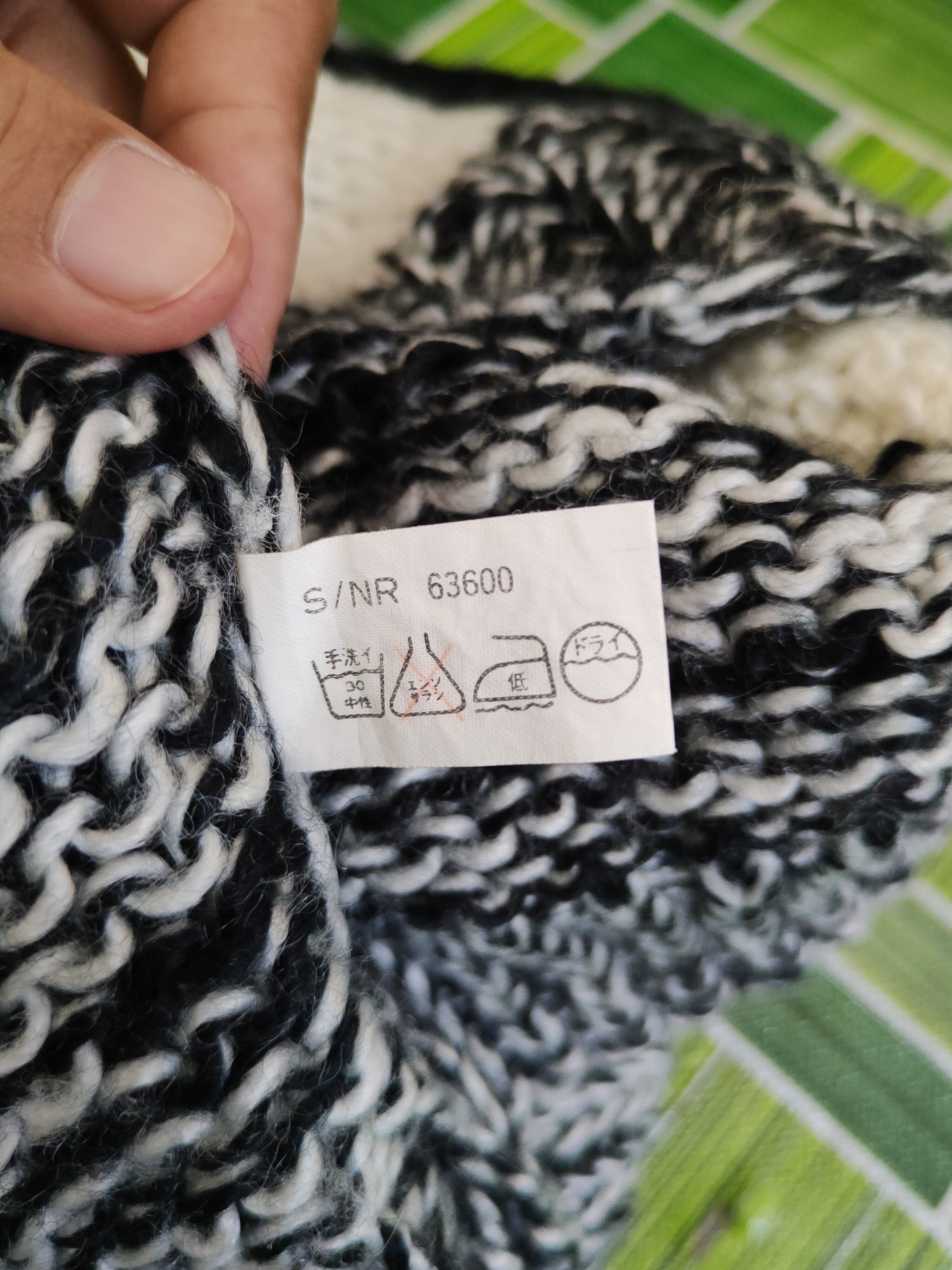 Japanese Brand DL Vorable Black White Knitwear Sweatshirts #46-154 Size US M / EU 48-50 / 2 - 10 Thumbnail