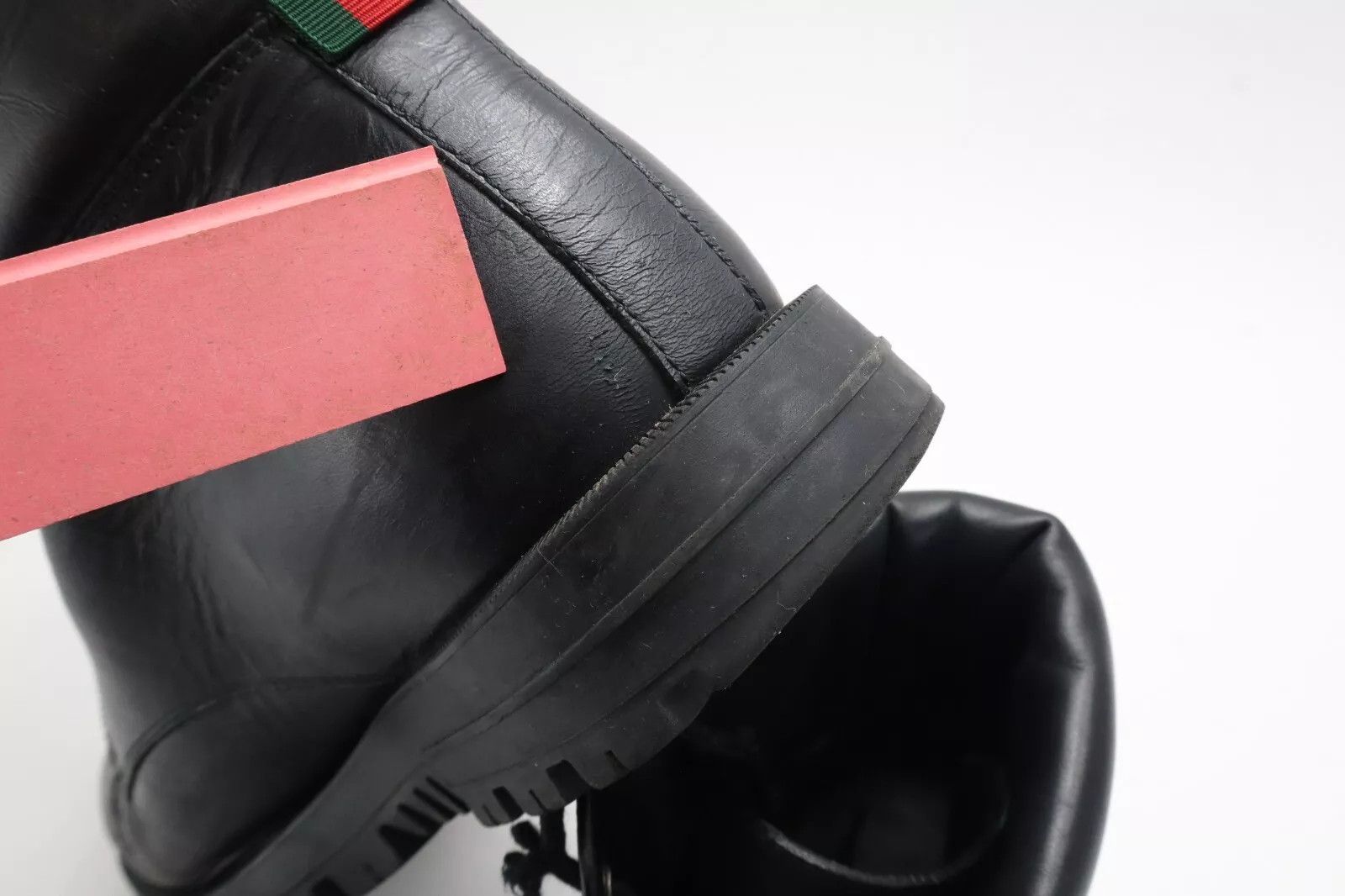 Gucci GUCCI Shoes Men's UK 8.5 Black Leather Ankle Top Boots Size US 9.5 / EU 42-43 - 16 Thumbnail