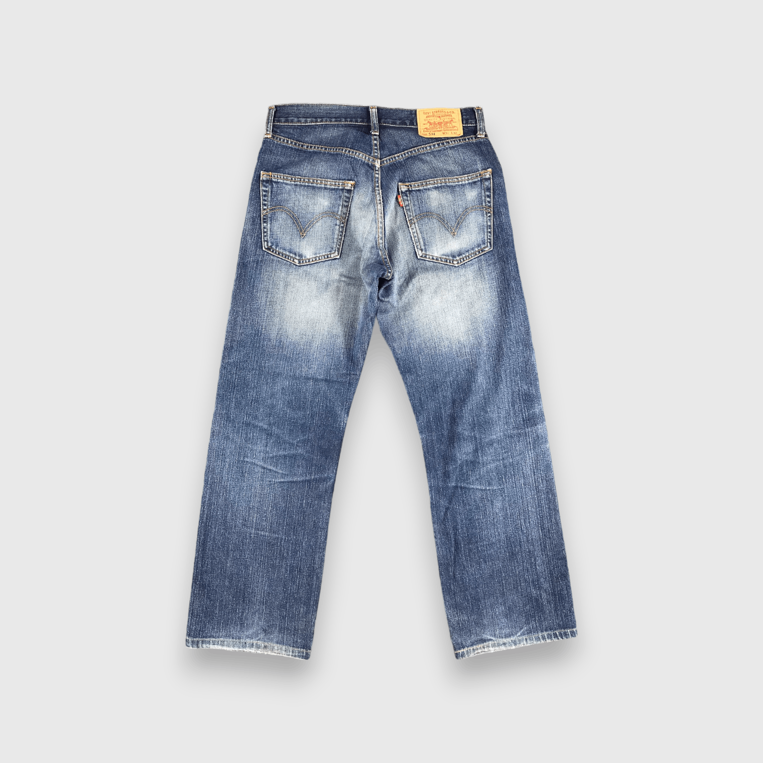 Levi's Vintage 90s Blue Wash Levis 534 Jeans-J1814 Size US 32 / EU 48 - 2 Thumbnail