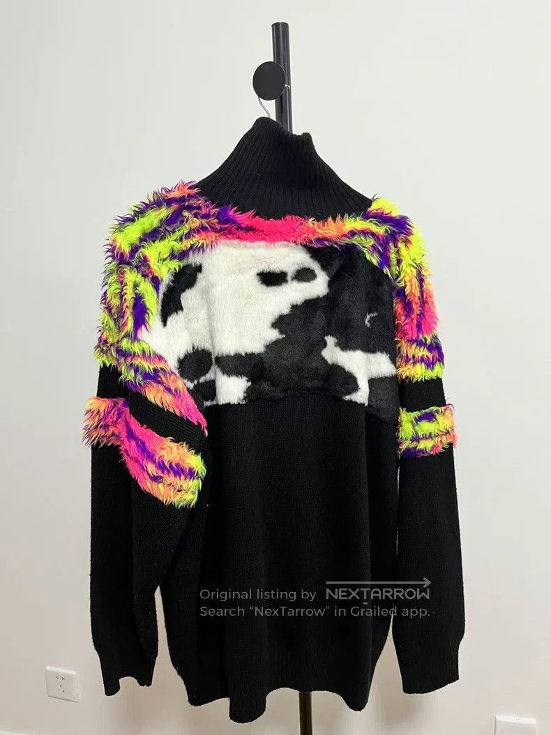 Balenciaga Balenciaga Colorful flag fuzzy high-neck sweater Size US S / EU 44-46 / 1 - 2 Thumbnail
