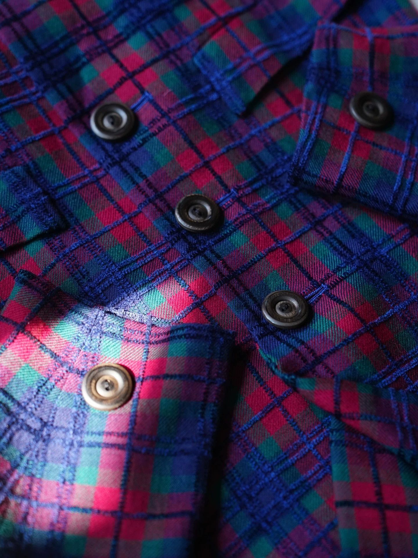 Yves Saint Laurent YSL Vintage Wool Velvet Check Oversize Blazer FR36 Size XS / US 0-2 / IT 36-38 - 5 Thumbnail