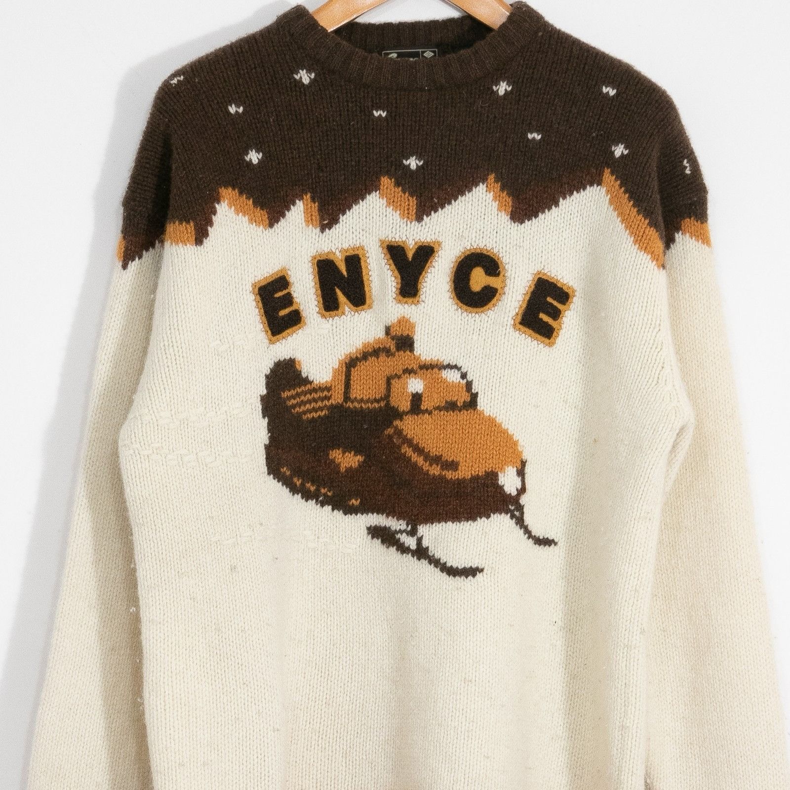 Enyce Vintage Enyce Ski Snowmobile Wool Sweater Mens 2XL - Winter Size US XXL / EU 58 / 5 - 2 Thumbnail