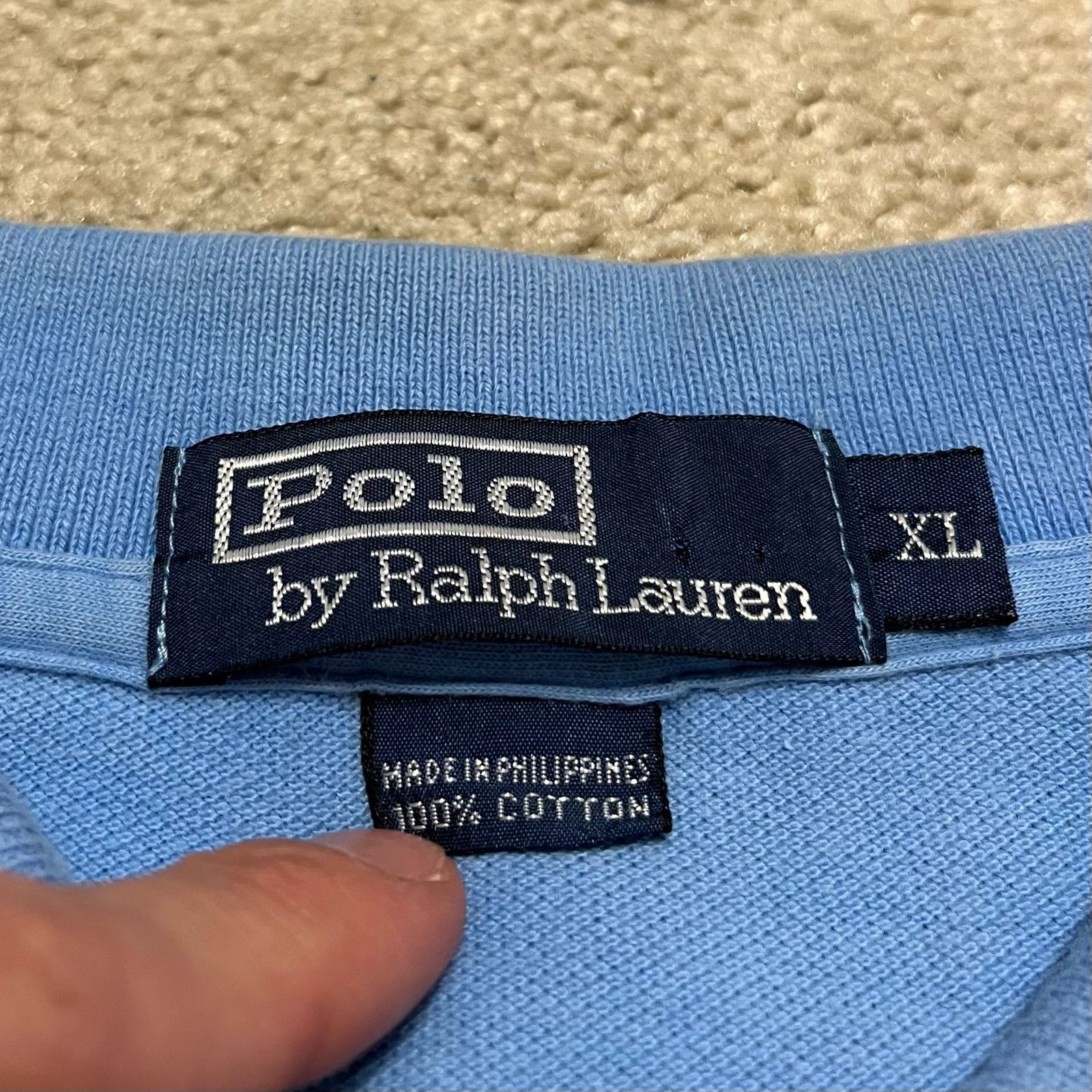Polo Ralph Lauren Polo Ralph Lauren Baby Blue Green Pony Faded Polo Shirt XL Size US XL / EU 56 / 4 - 4 Thumbnail