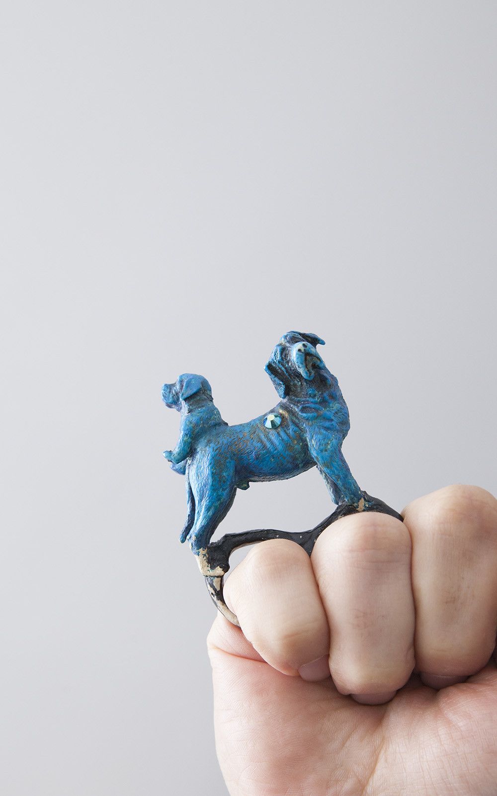 Japanese Brand Double dog ring Size ONE SIZE - 1 Thumbnail