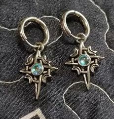 Other Moonstone Steel Hoop Earrings Size ONE SIZE - 5 Thumbnail