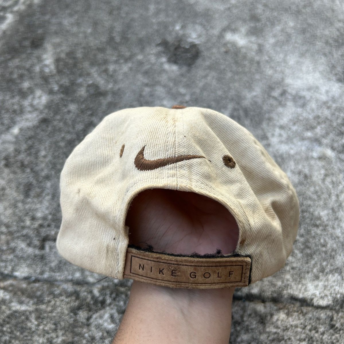 Nike × Vintage Vintage thrashed Faded Nike Hats Size ONE SIZE - 4 Thumbnail